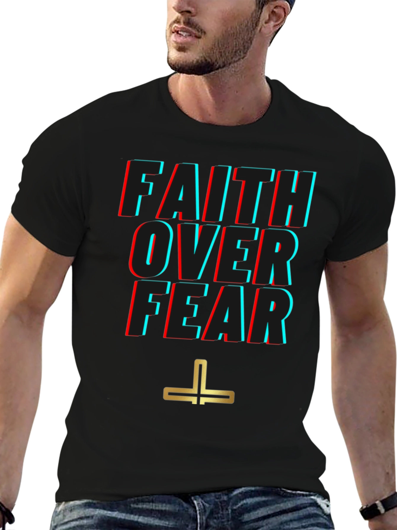 Faith Over Fear Graphic Tee - Stylish Comfort