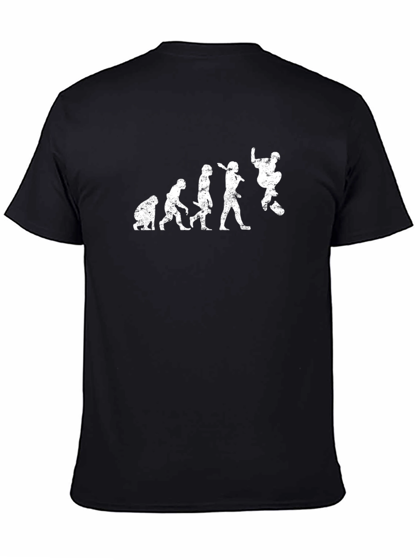 Skateboard Evolution T-Shirt - Black Graphic Tee