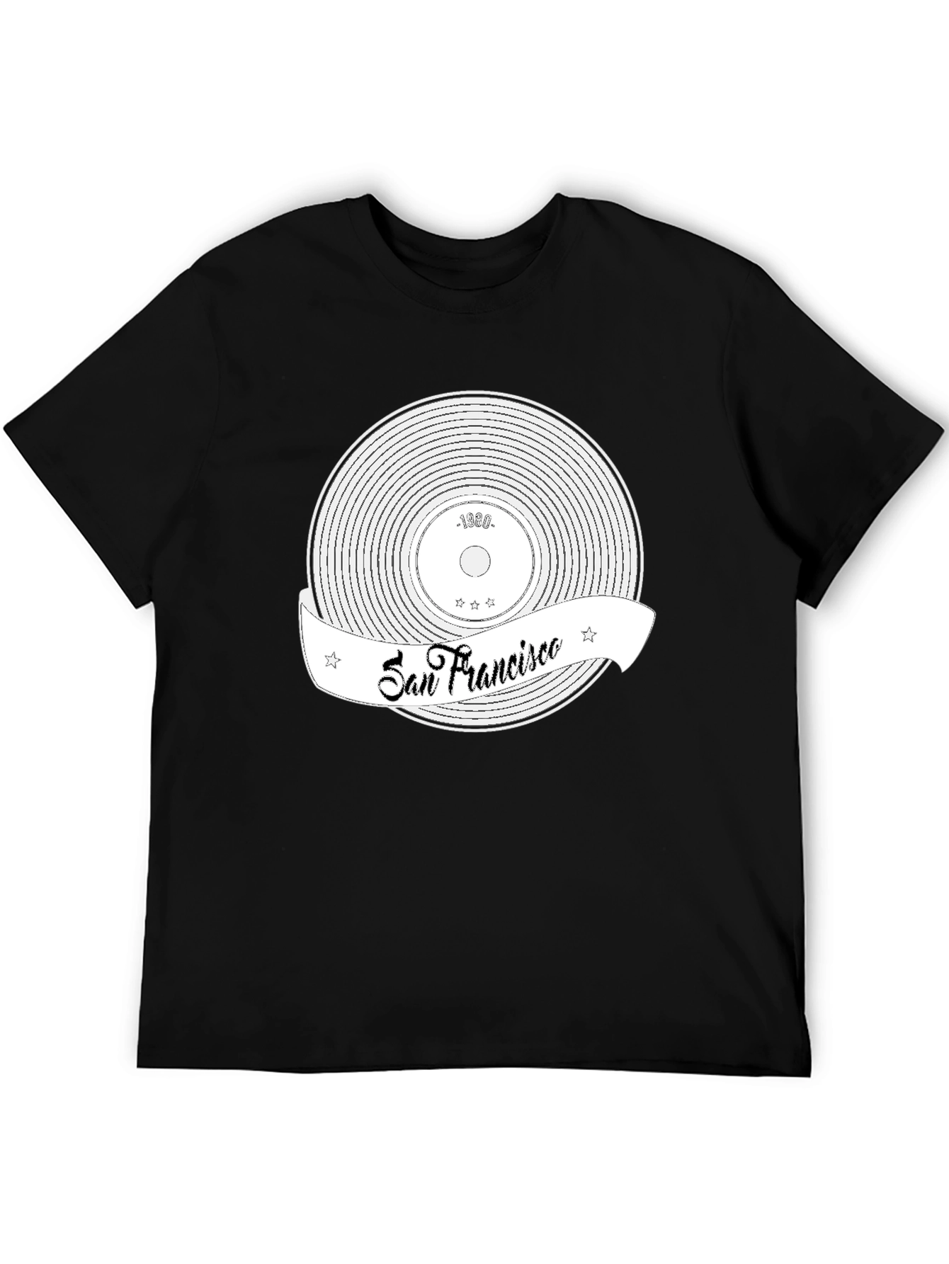 San Francisco Record T-Shirt - Black