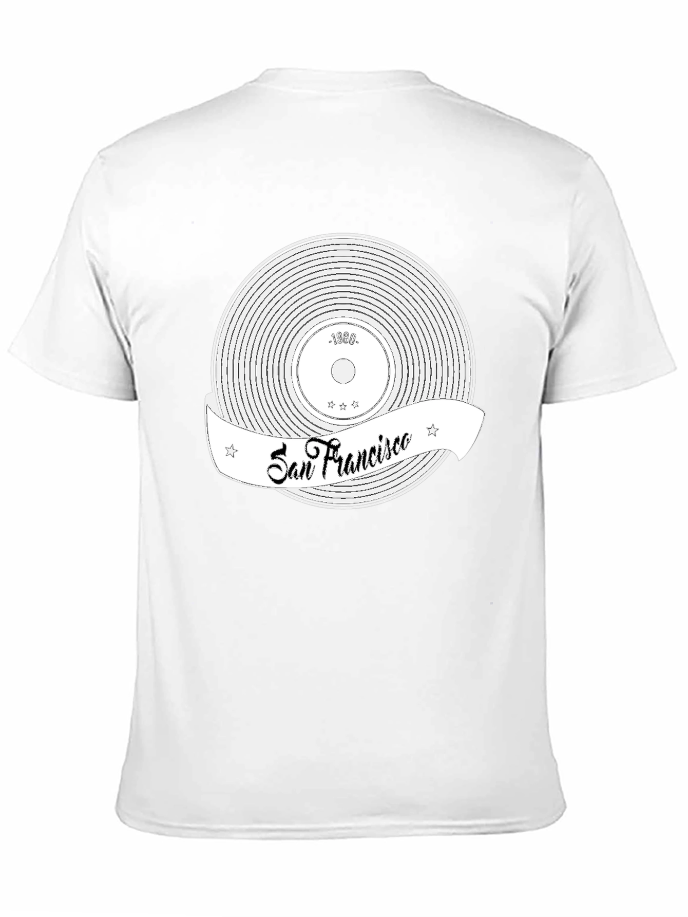 San Francisco Record T-Shirt - Black
