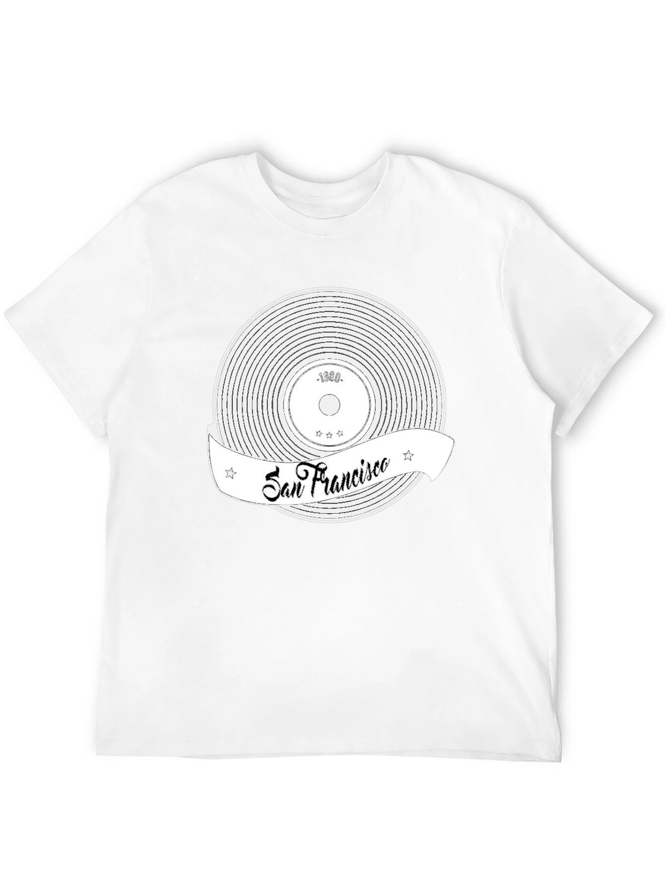 San Francisco Record T-Shirt - Black