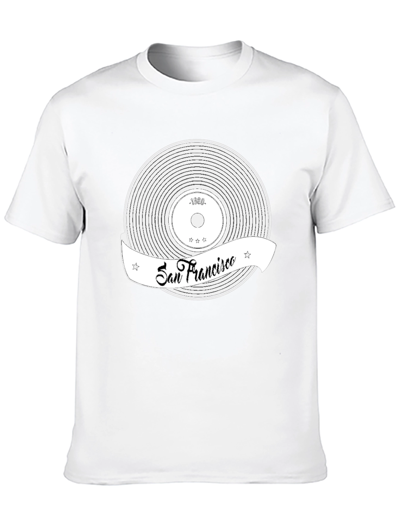 San Francisco Record T-Shirt - Black