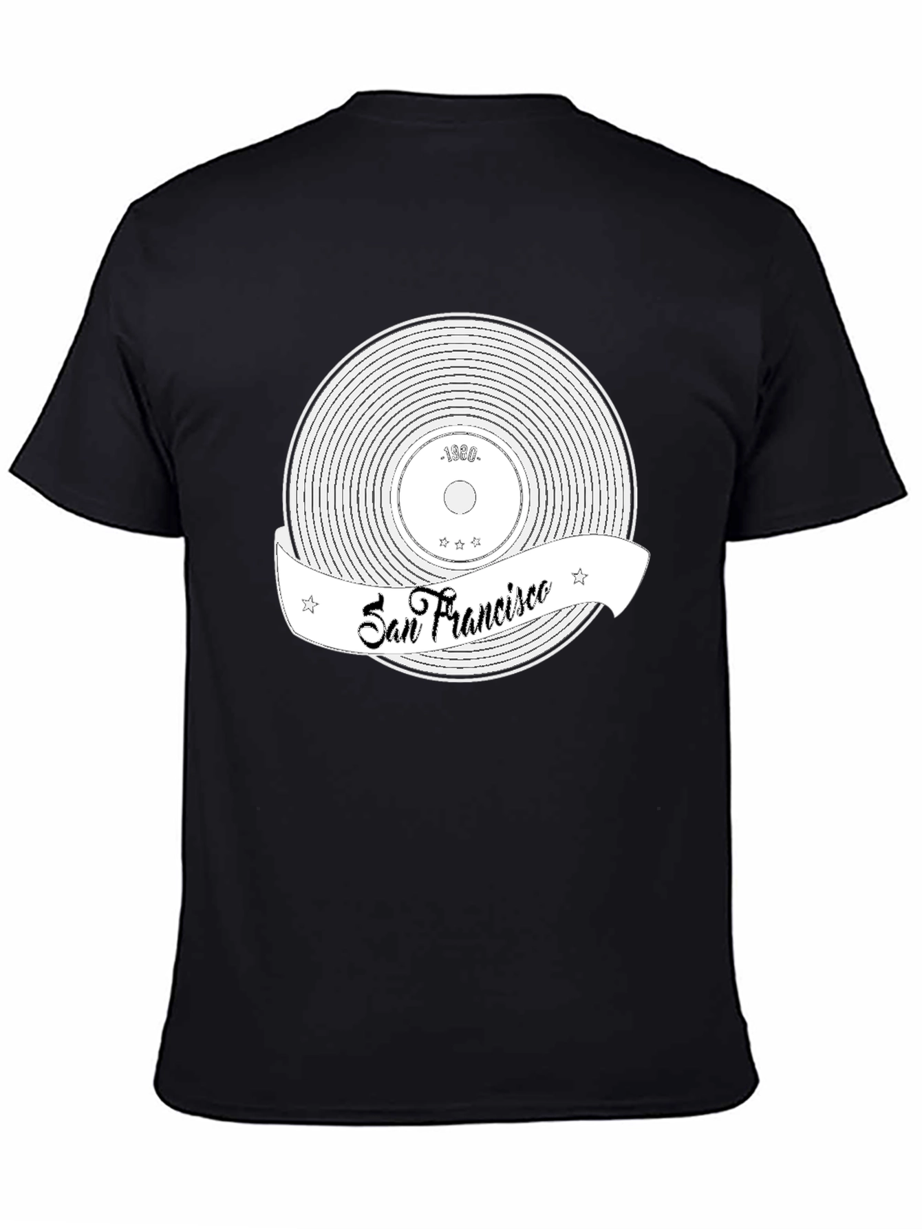 San Francisco Record T-Shirt - Black