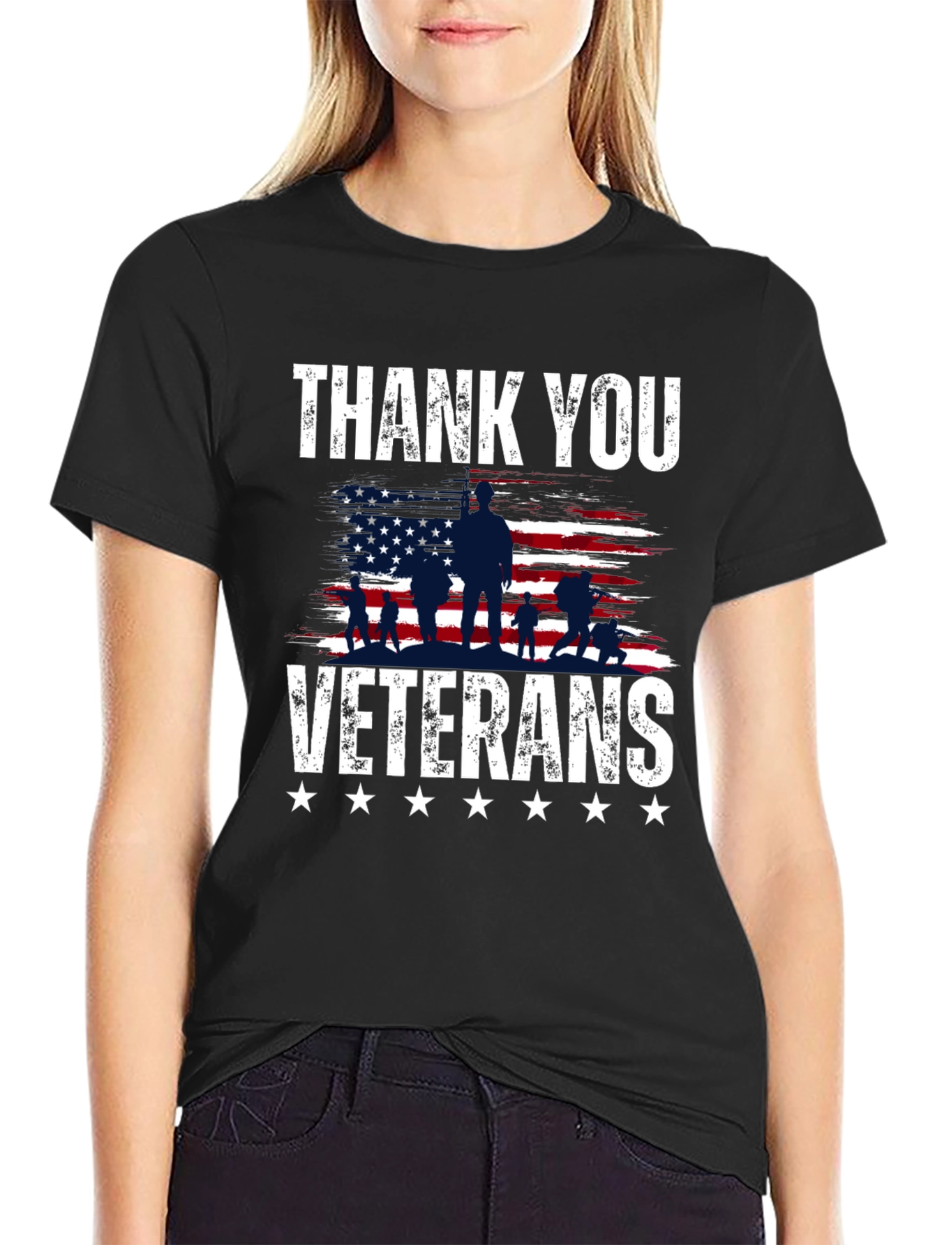Thank You Veterans Graphic T-Shirt