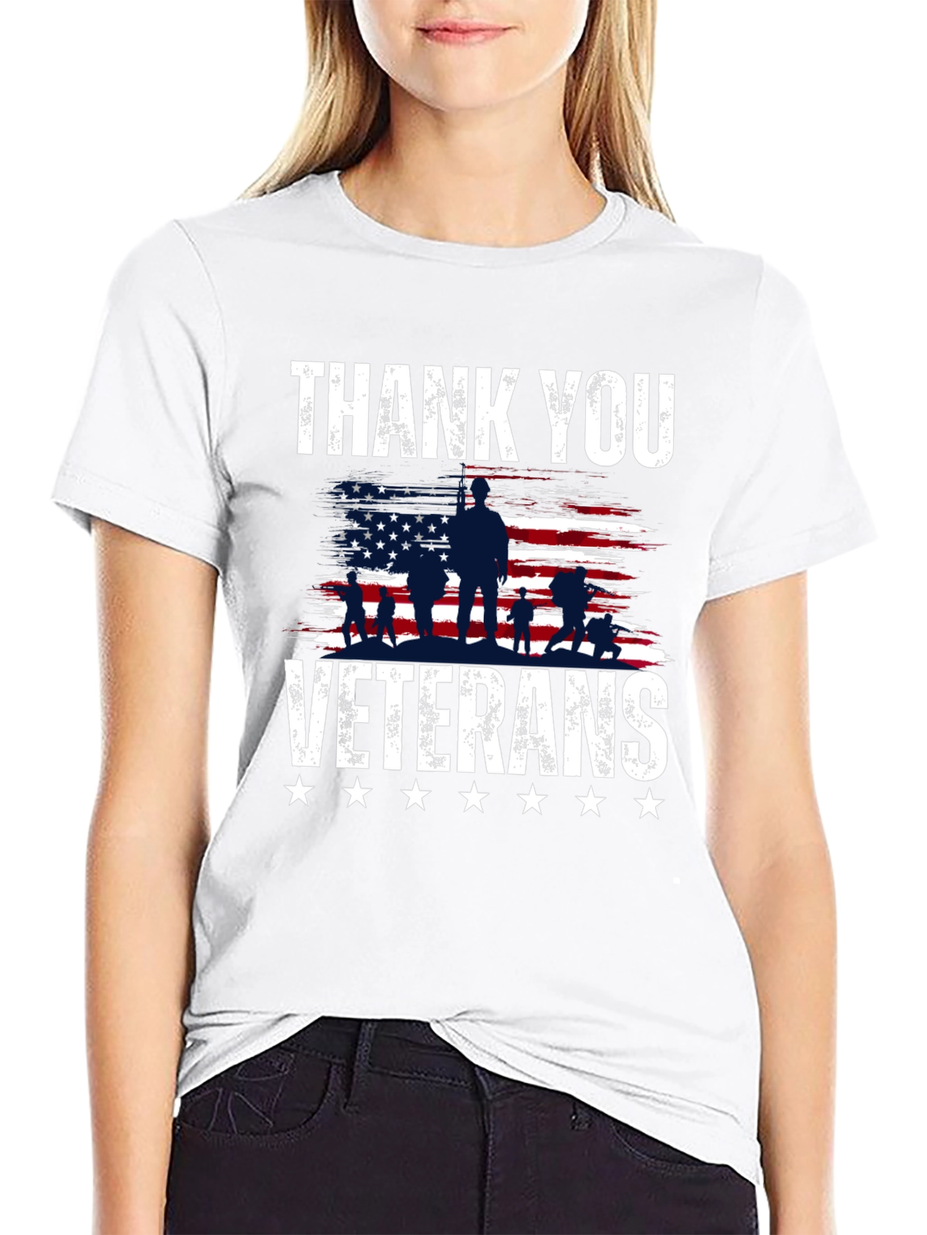 Thank You Veterans Graphic T-Shirt