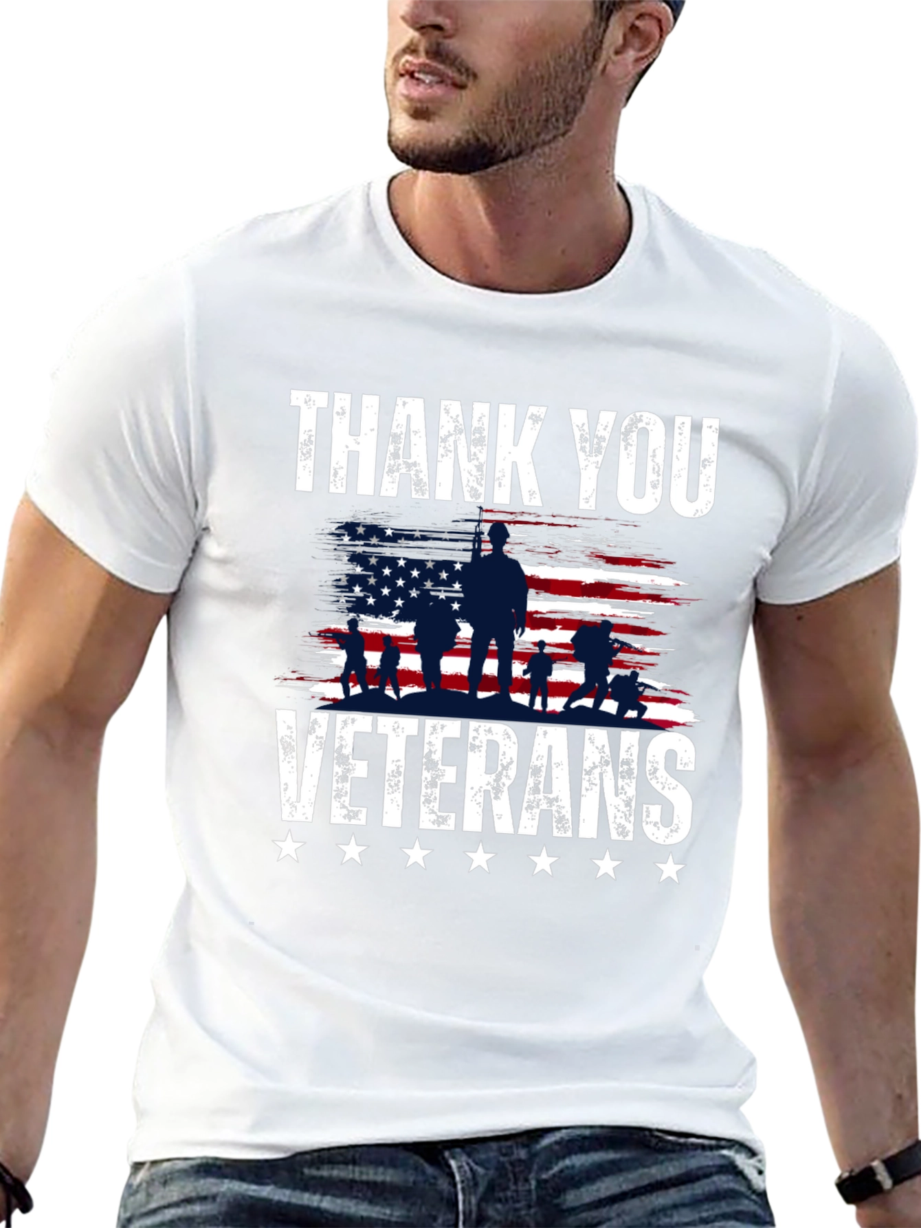 Thank You Veterans Graphic T-Shirt