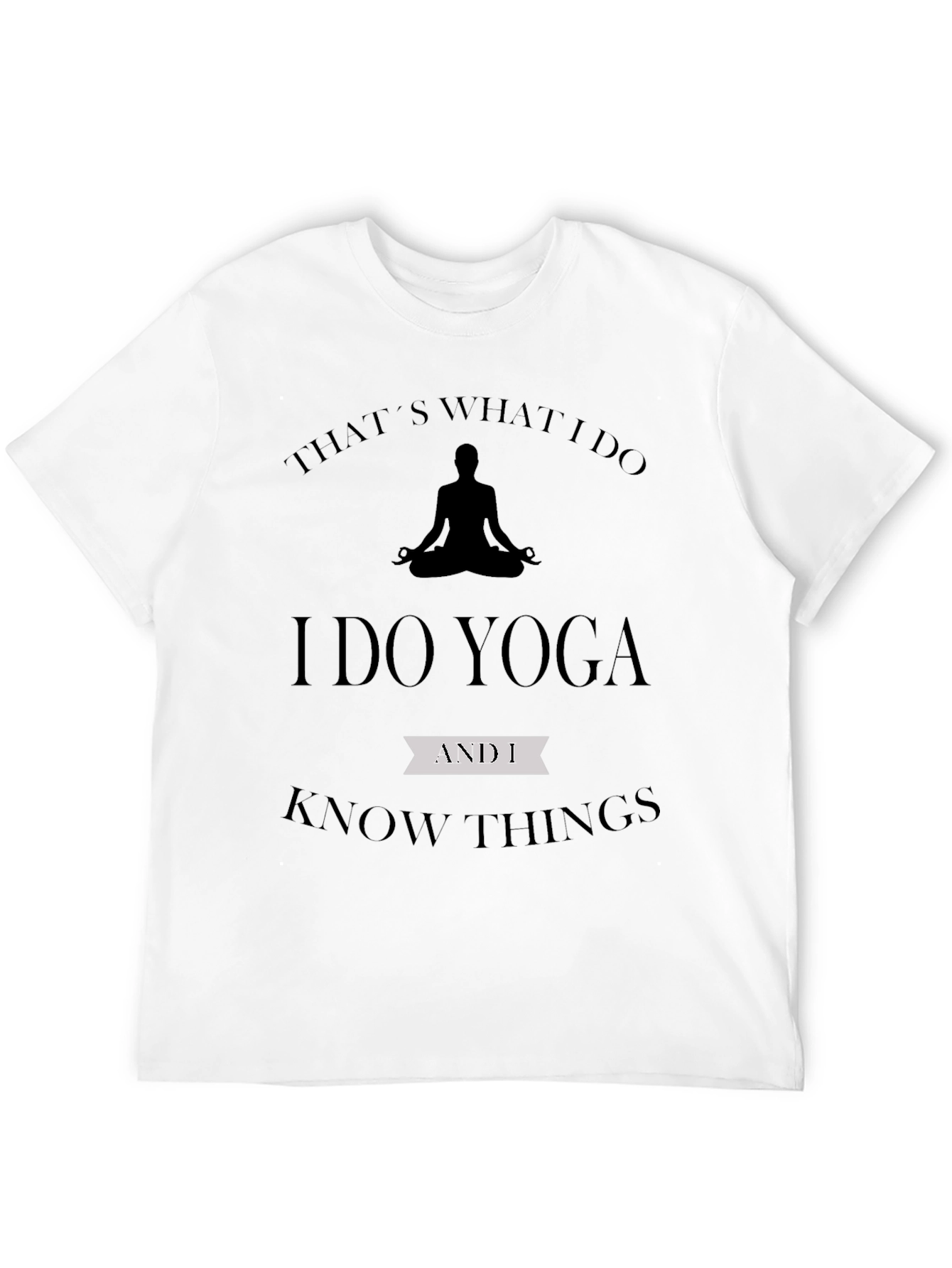 Yoga & Knowledge Black T-Shirt