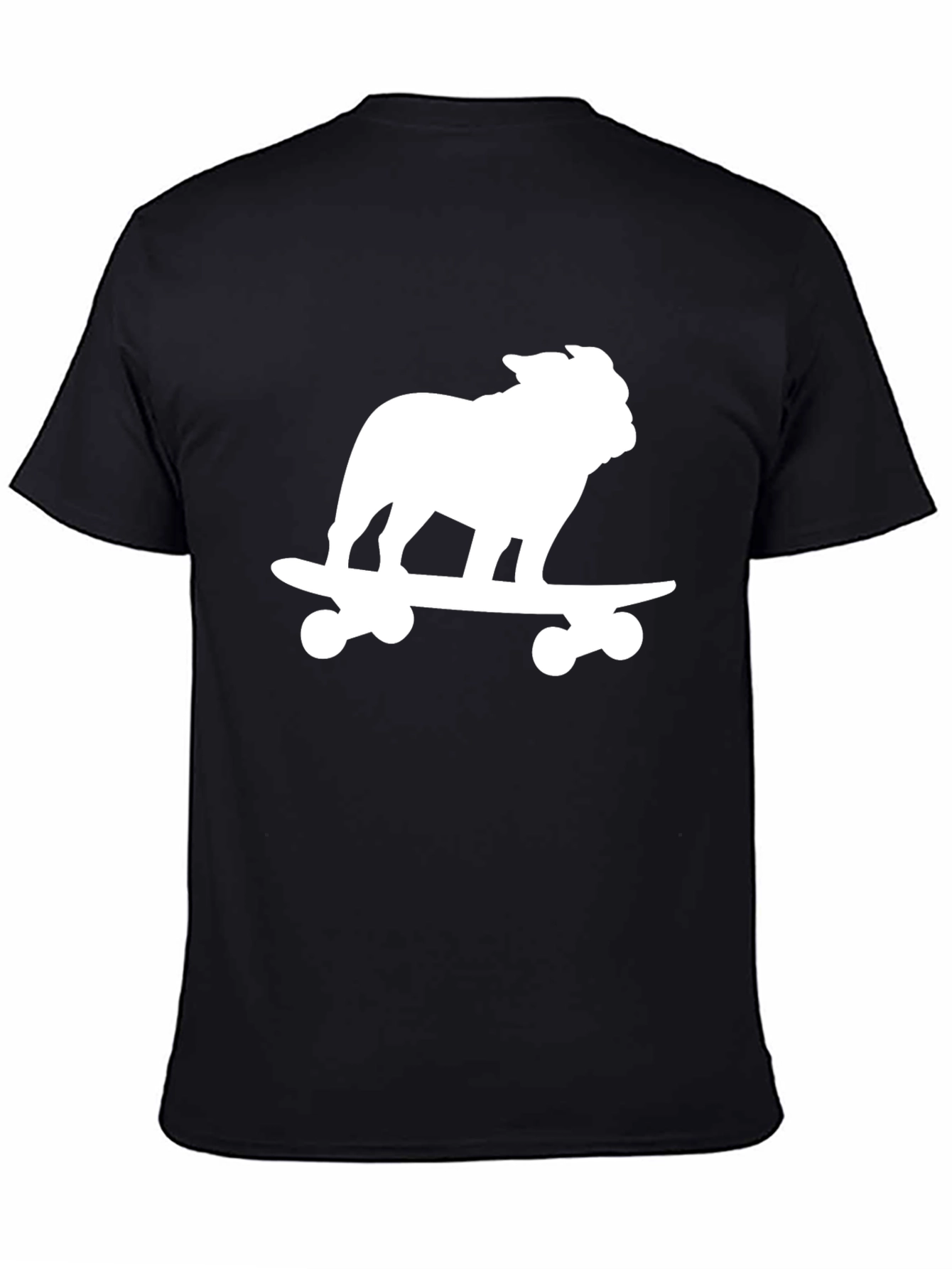 Bulldog Skateboard Black T-Shirt