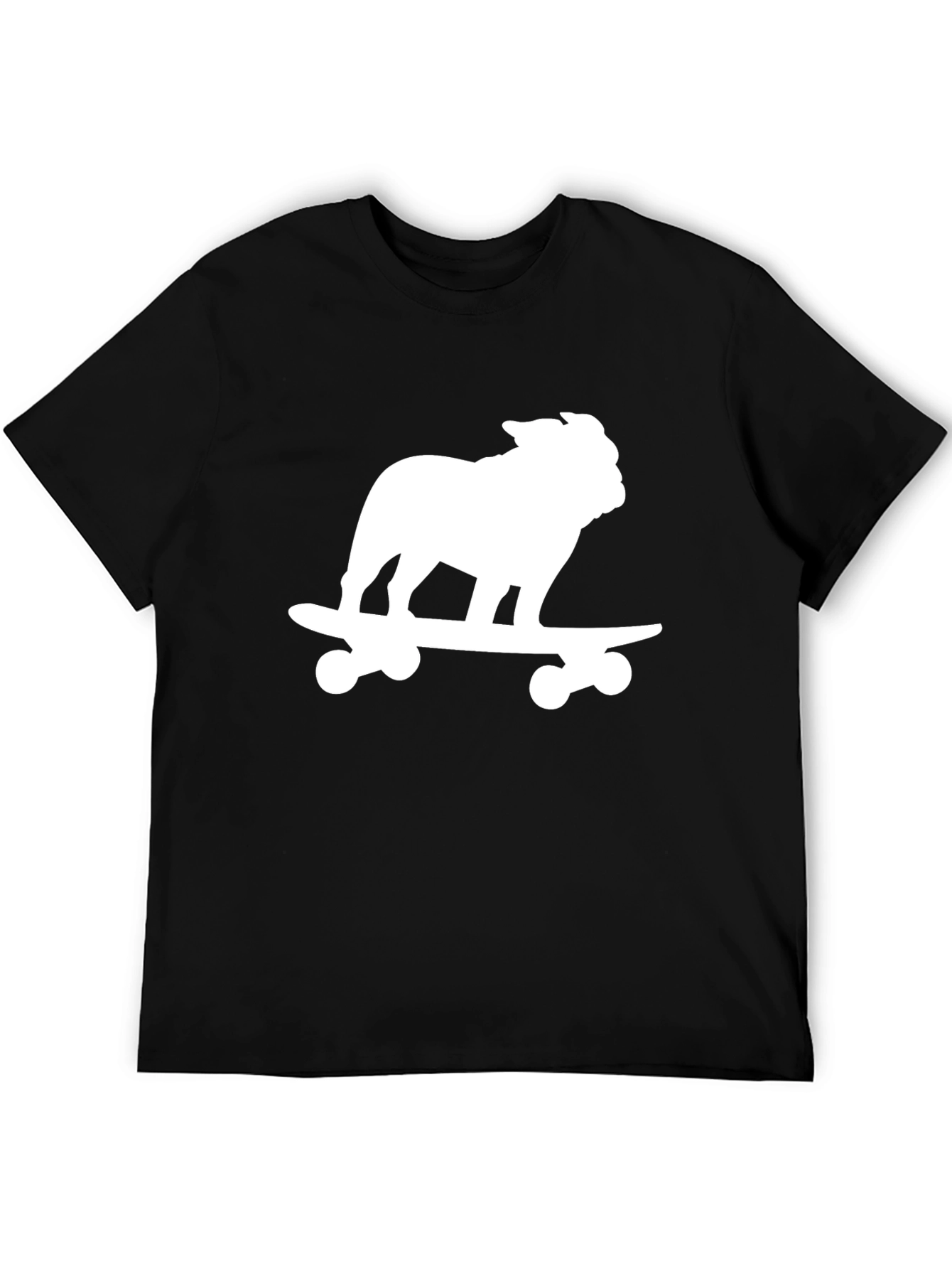 Bulldog Skateboard Black T-Shirt