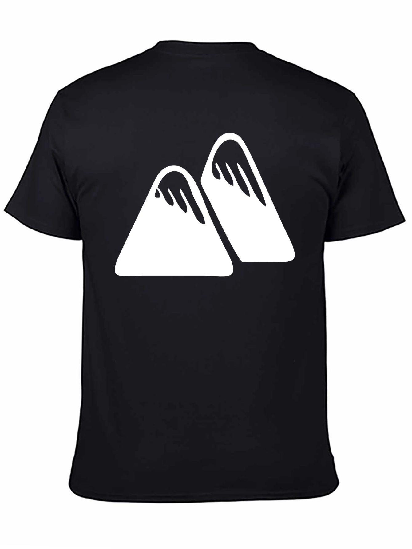 Mountain Peak Graphic Tee - Modern Black T-Shirt