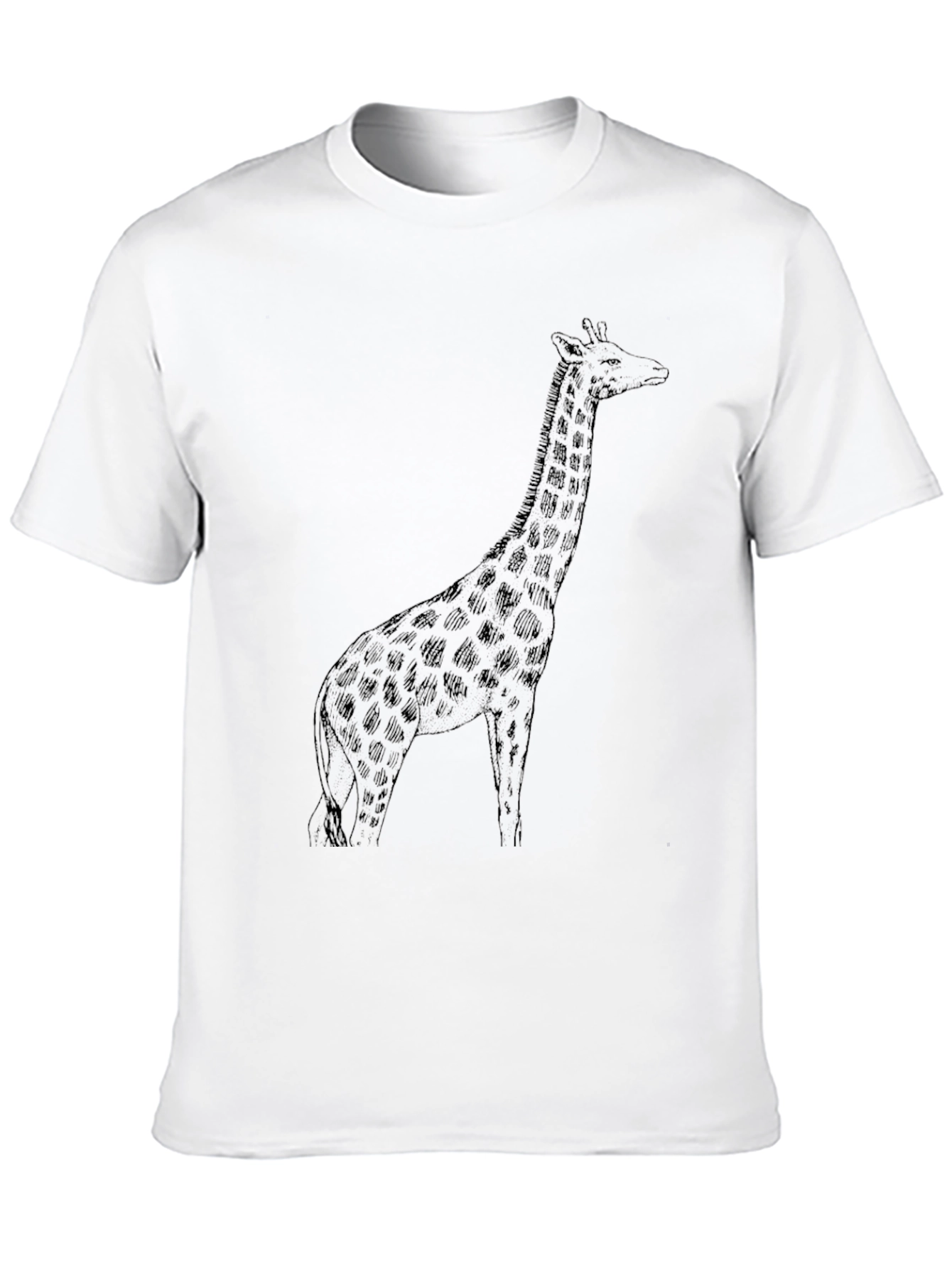 Giraffe Graphic Tee - Unisex Black T-Shirt