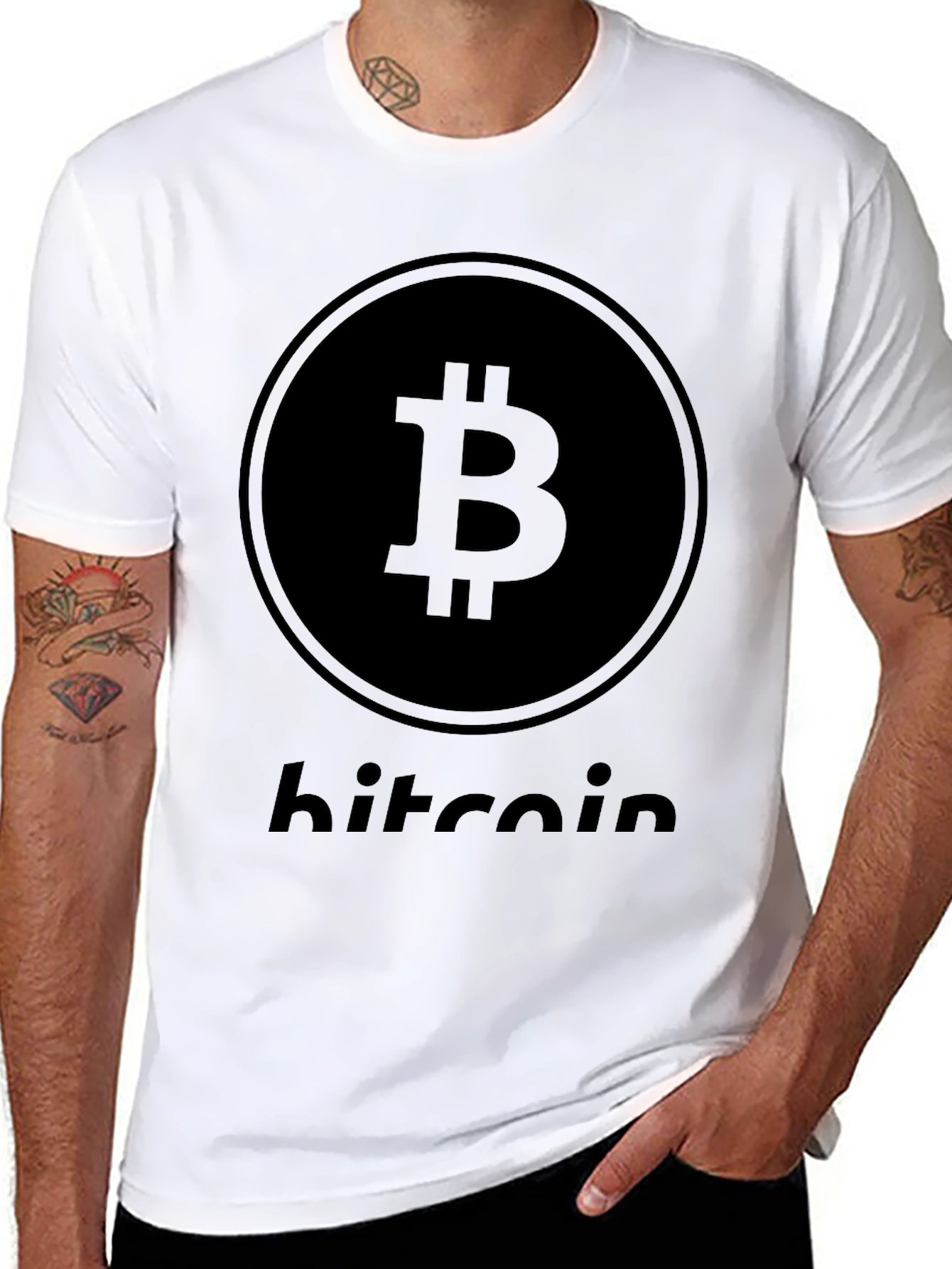 Bitcoin Black Graphic Tee - Crypto Currency Fashion