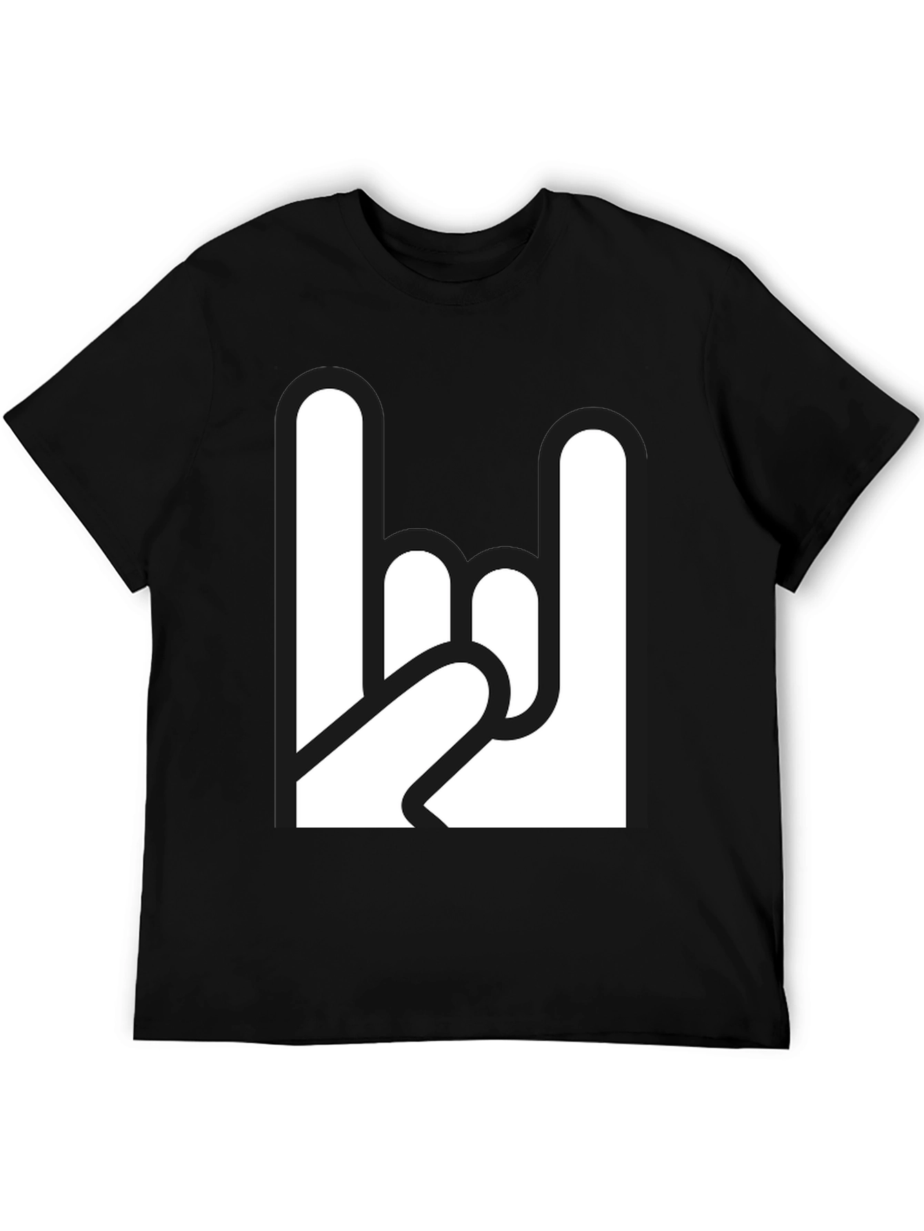 Rock On Graphic Tee - Classic Black T-Shirt
