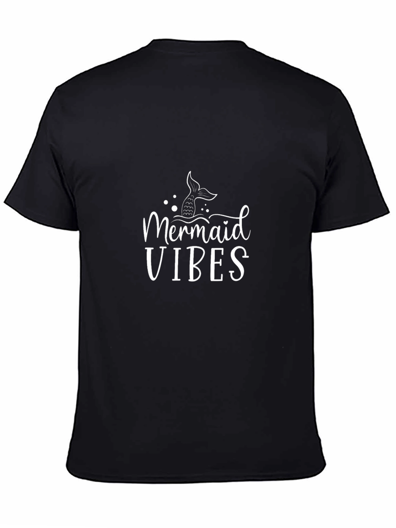 Mermaid Vibes Graphic T-Shirt - Black