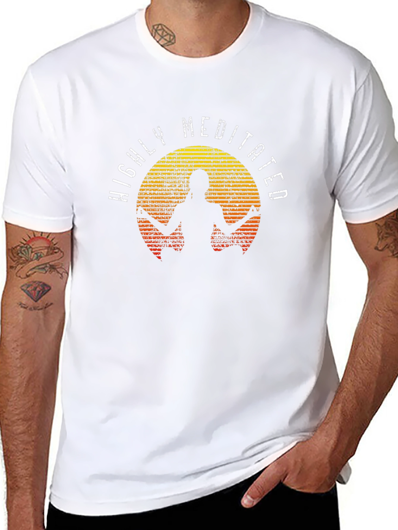 Highly Meditated Graphic Tee - Zen Vibe T-Shirt