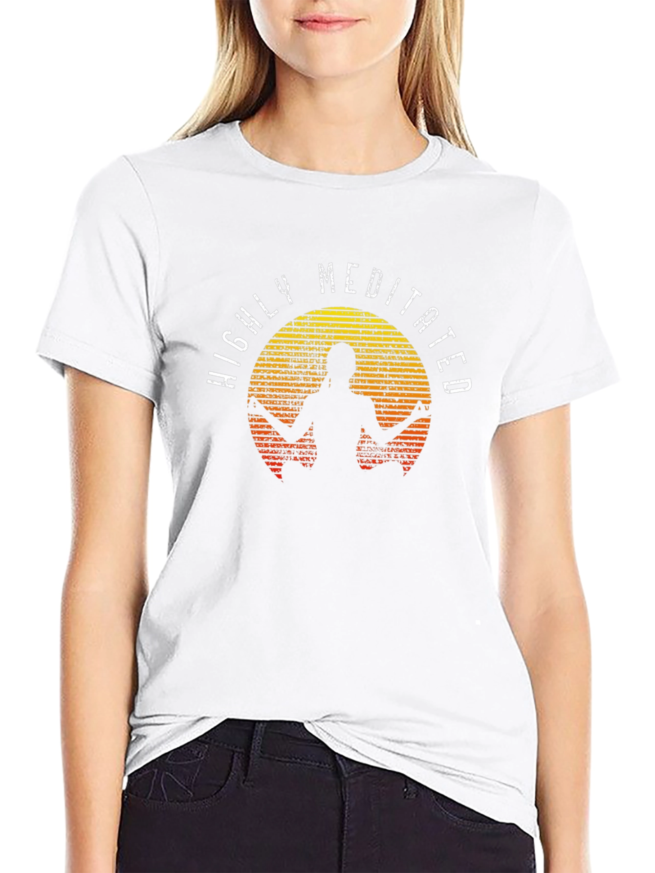 Highly Meditated Graphic Tee - Zen Vibe T-Shirt