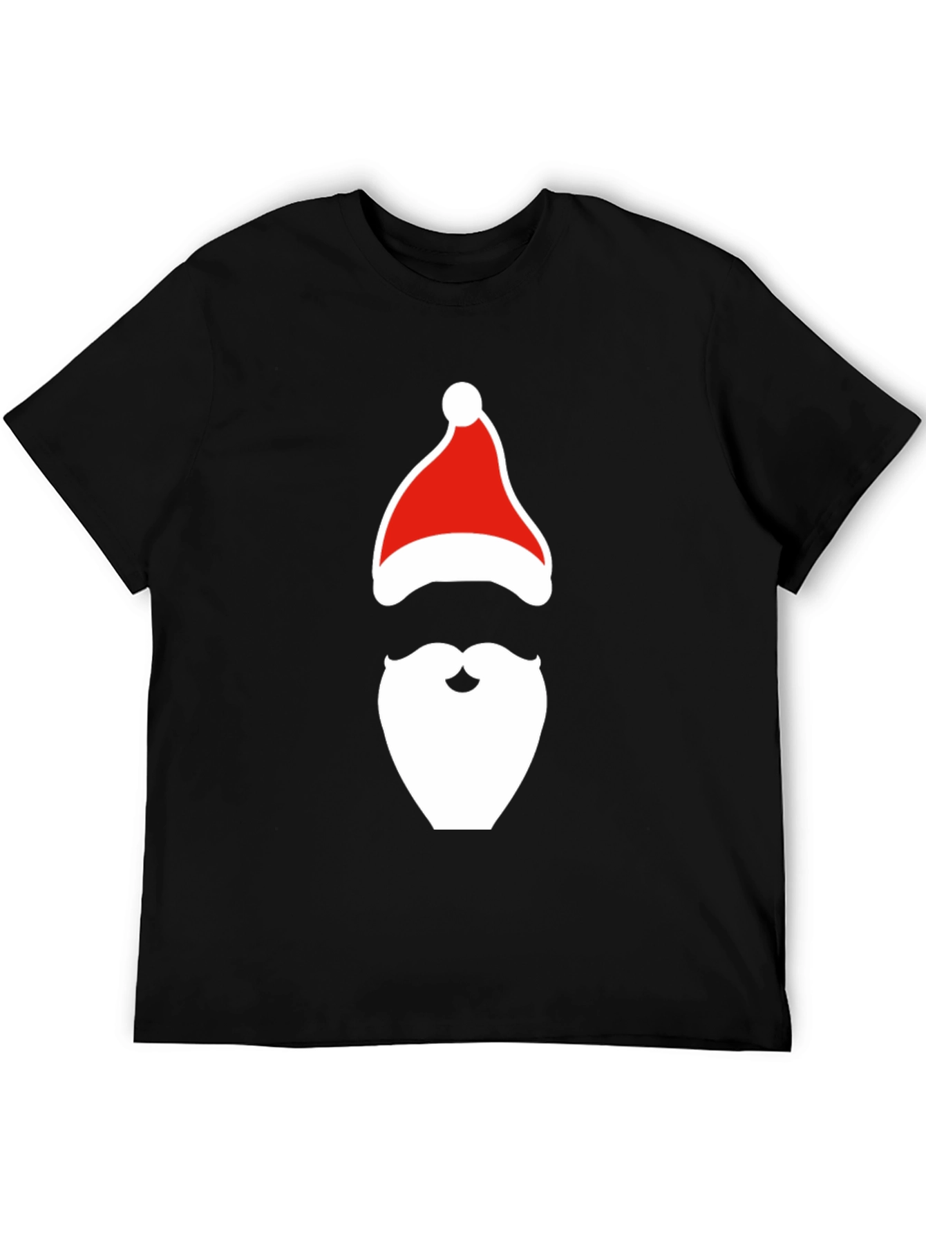 Santa Hat & Beard Graphic Tee