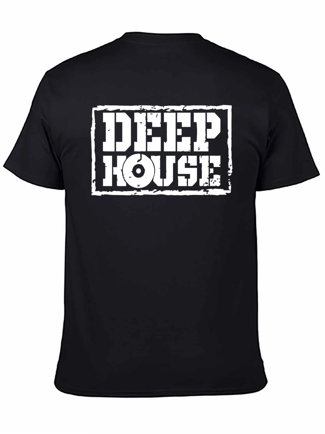 Deep House Black Graphic Tee Shirt