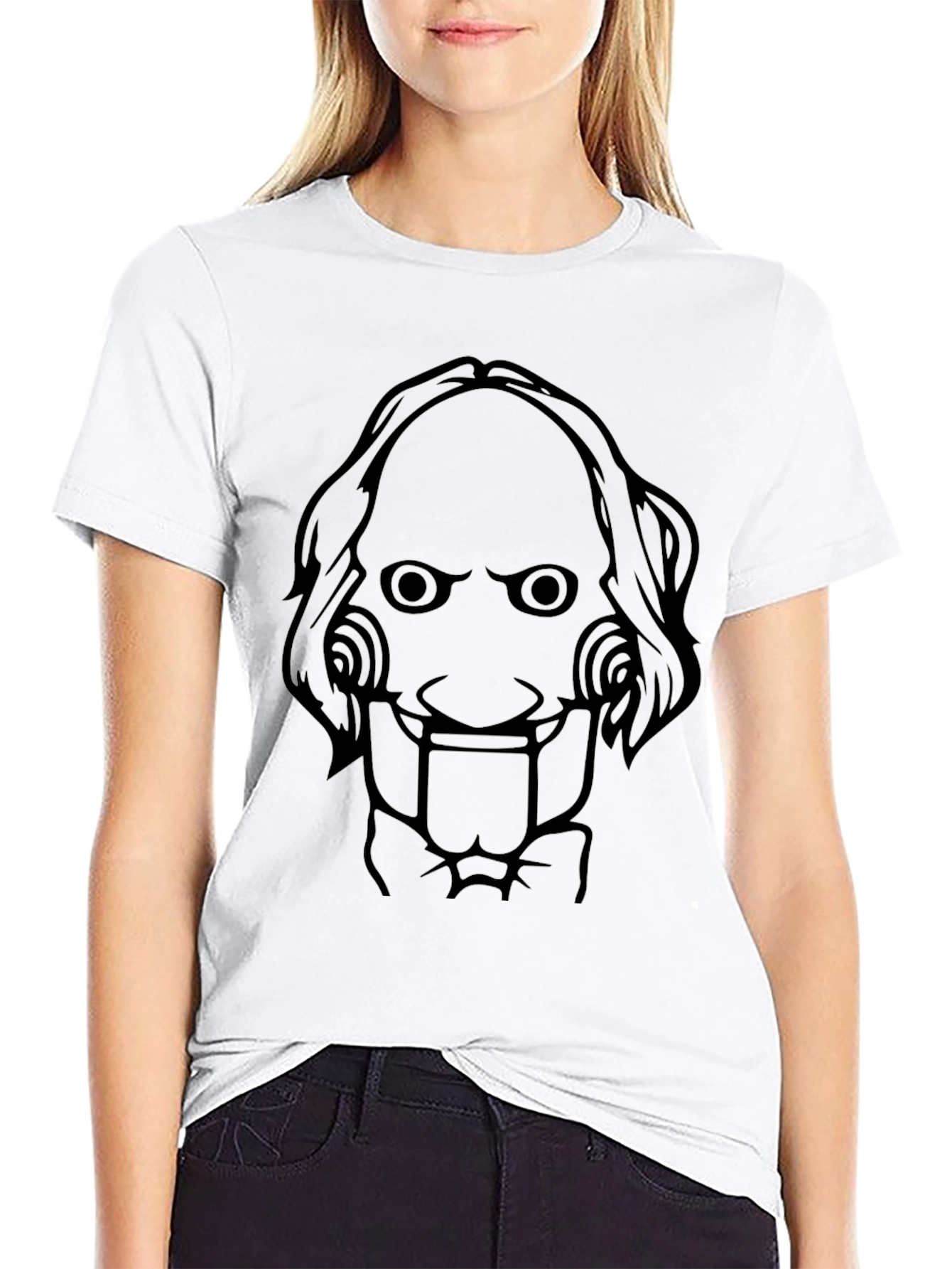 Jigsaw Puppet Graphic Tee - Saw Movie Shirt