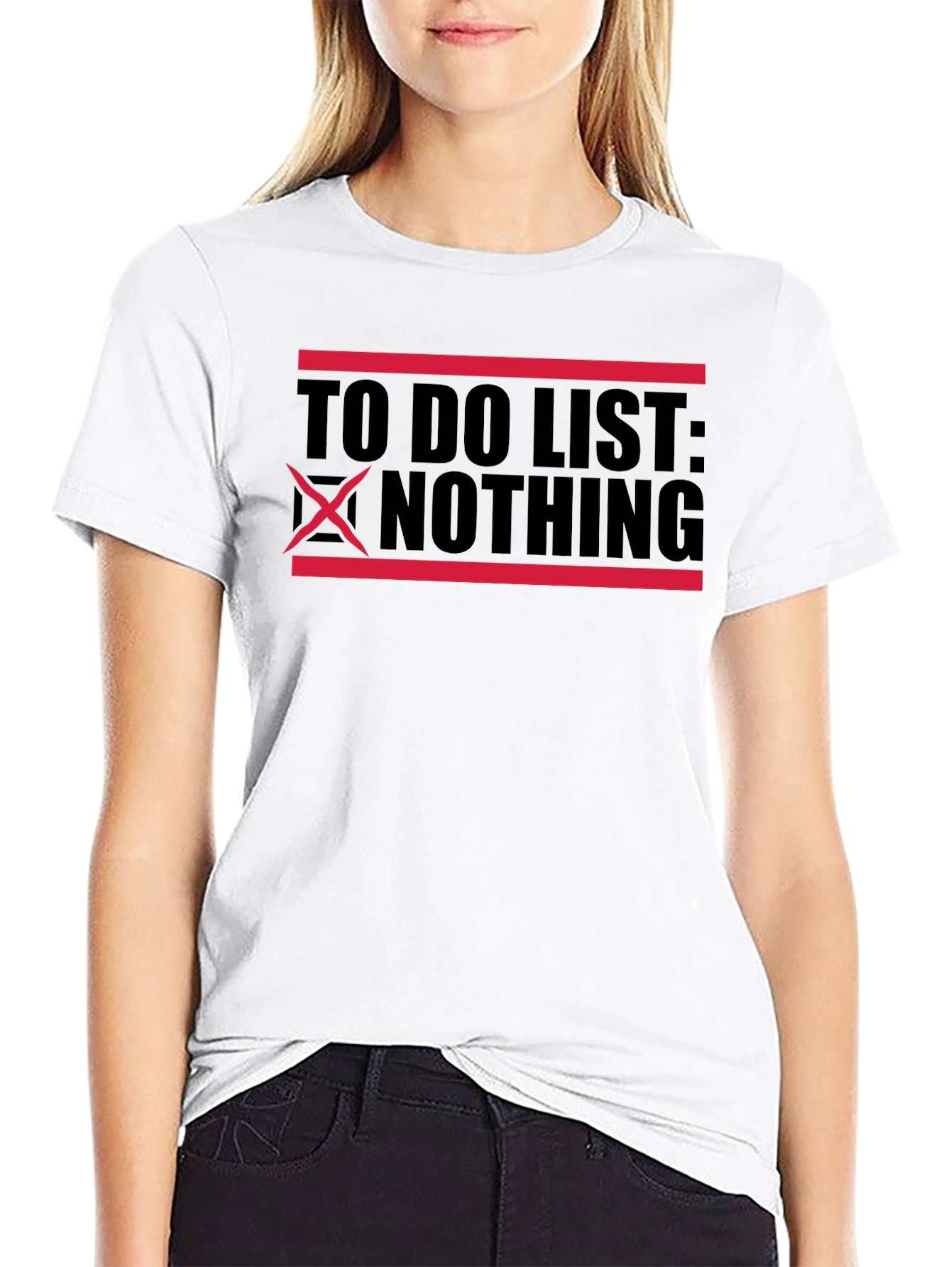 To Do List Nothing Graphic T-Shirt