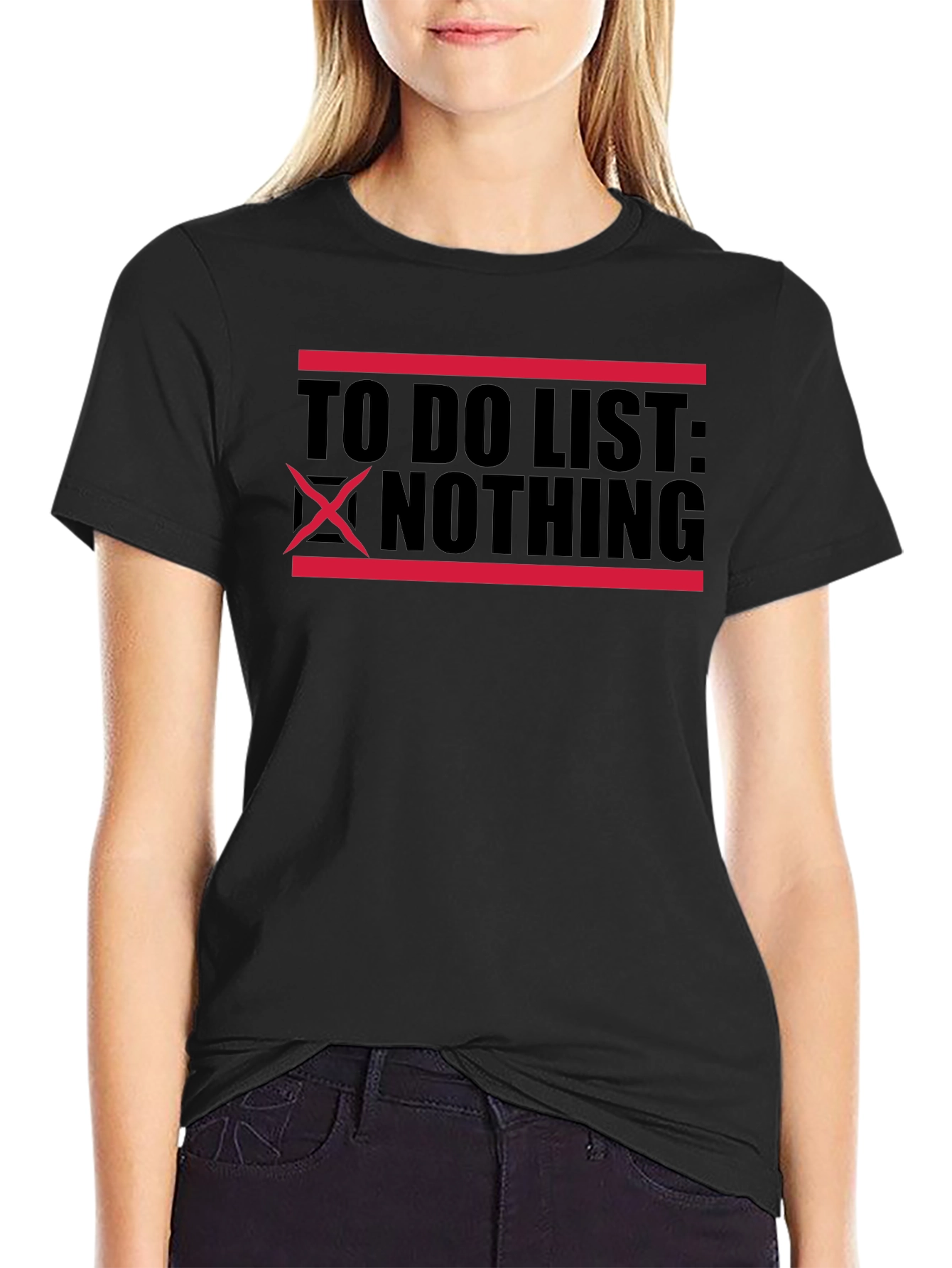 To Do List Nothing Graphic T-Shirt