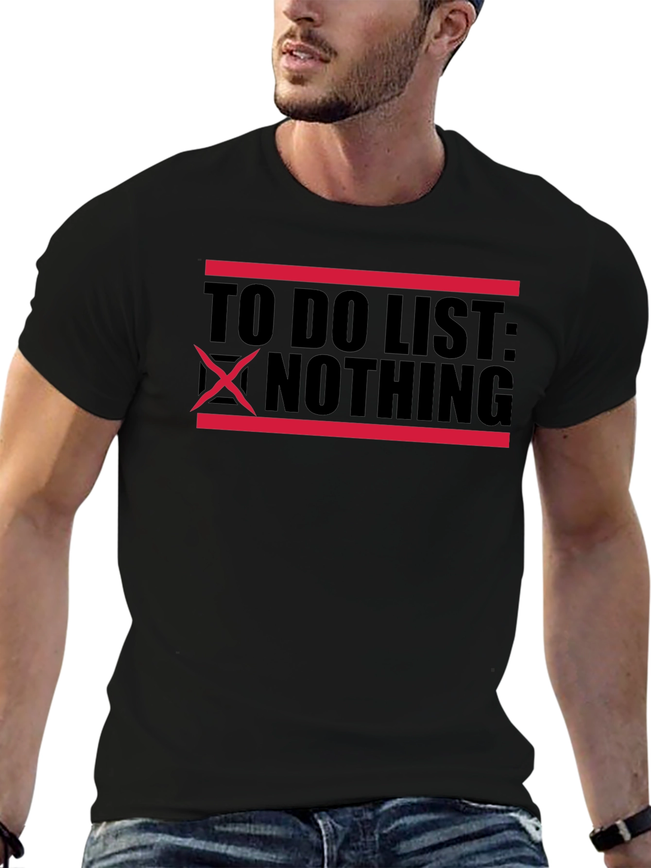 To Do List Nothing Graphic T-Shirt