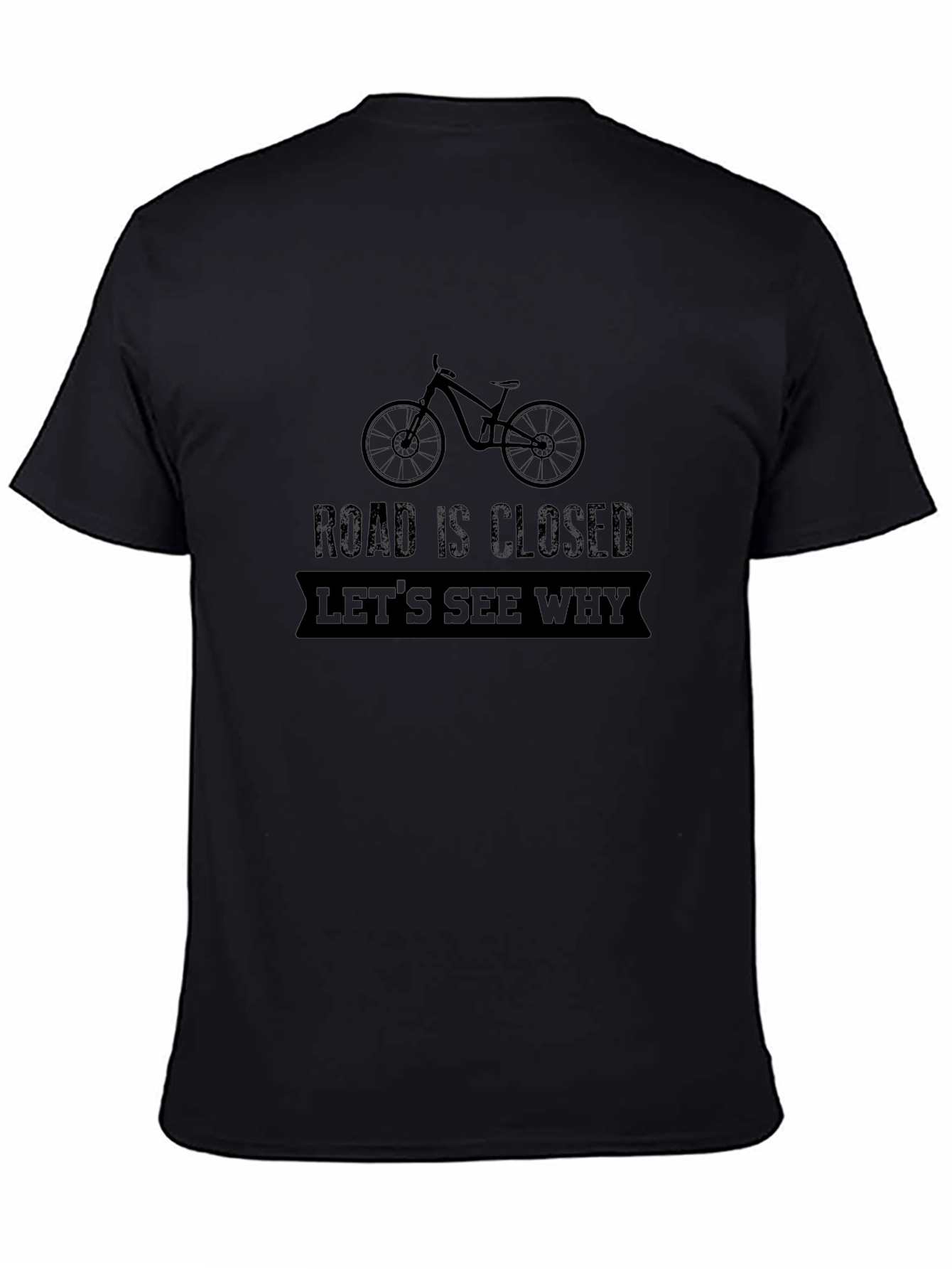 Road Closed Bike Graphic T-Shirt