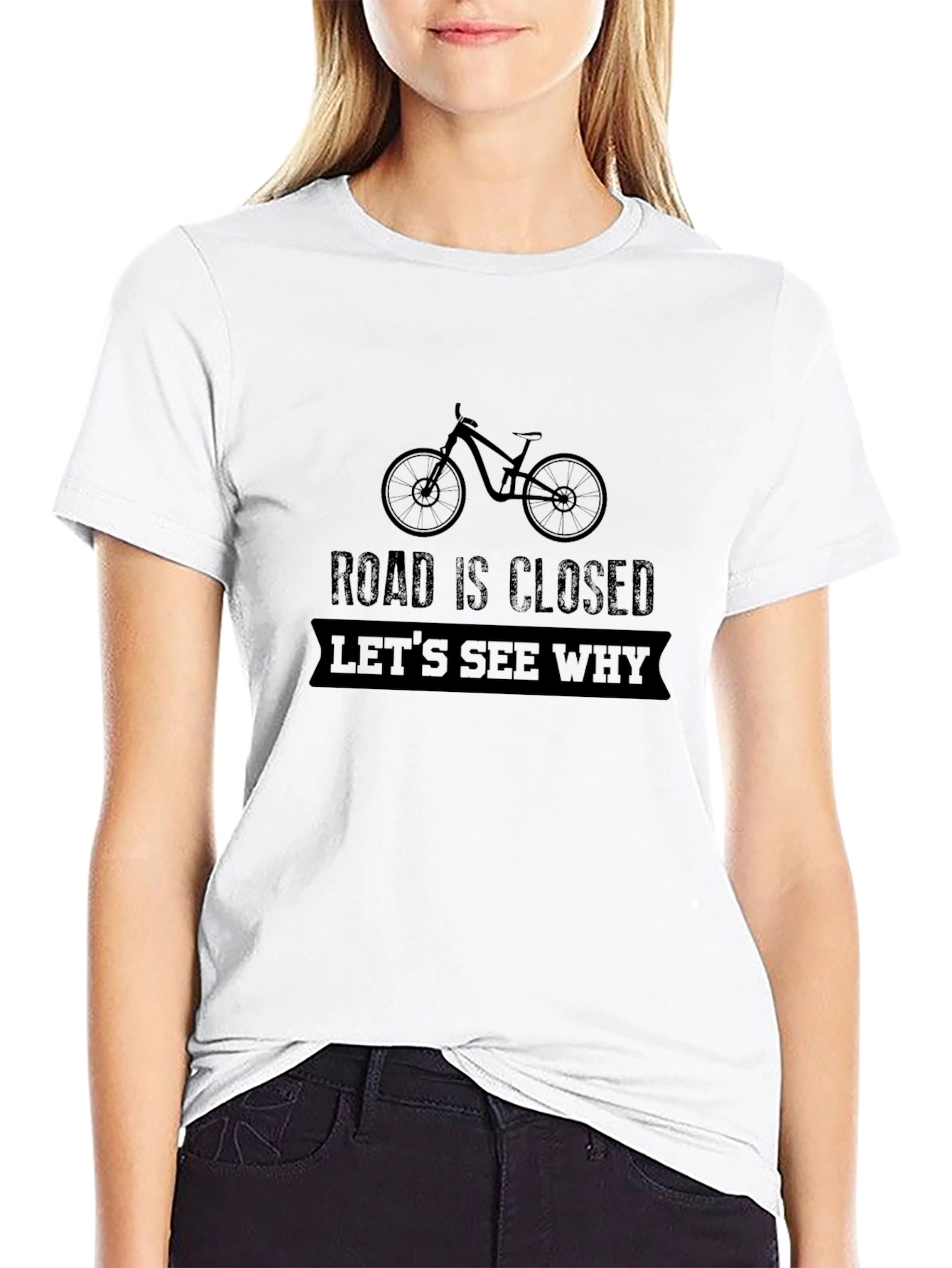 Road Closed Bike Graphic T-Shirt