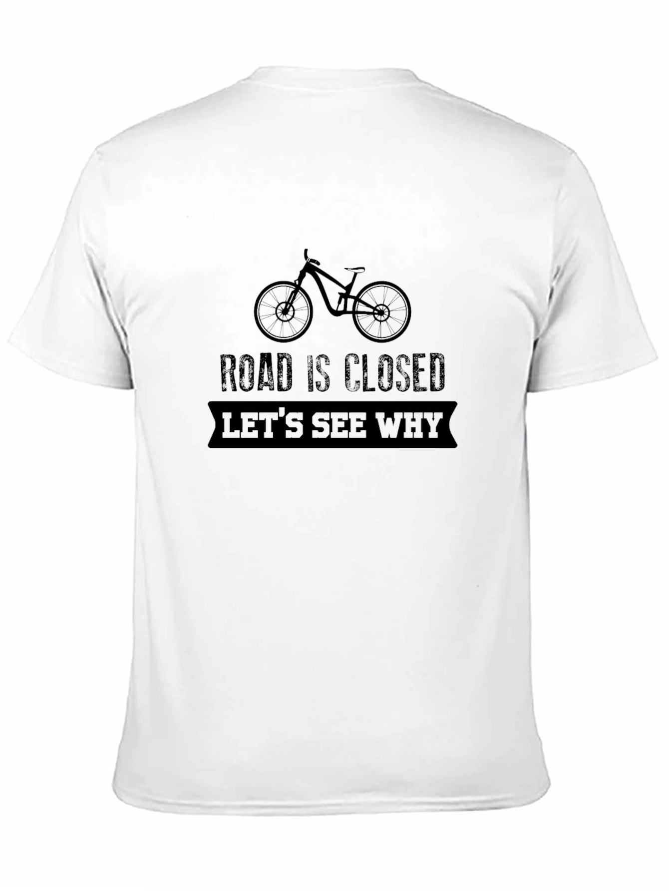 Road Closed Bike Graphic T-Shirt