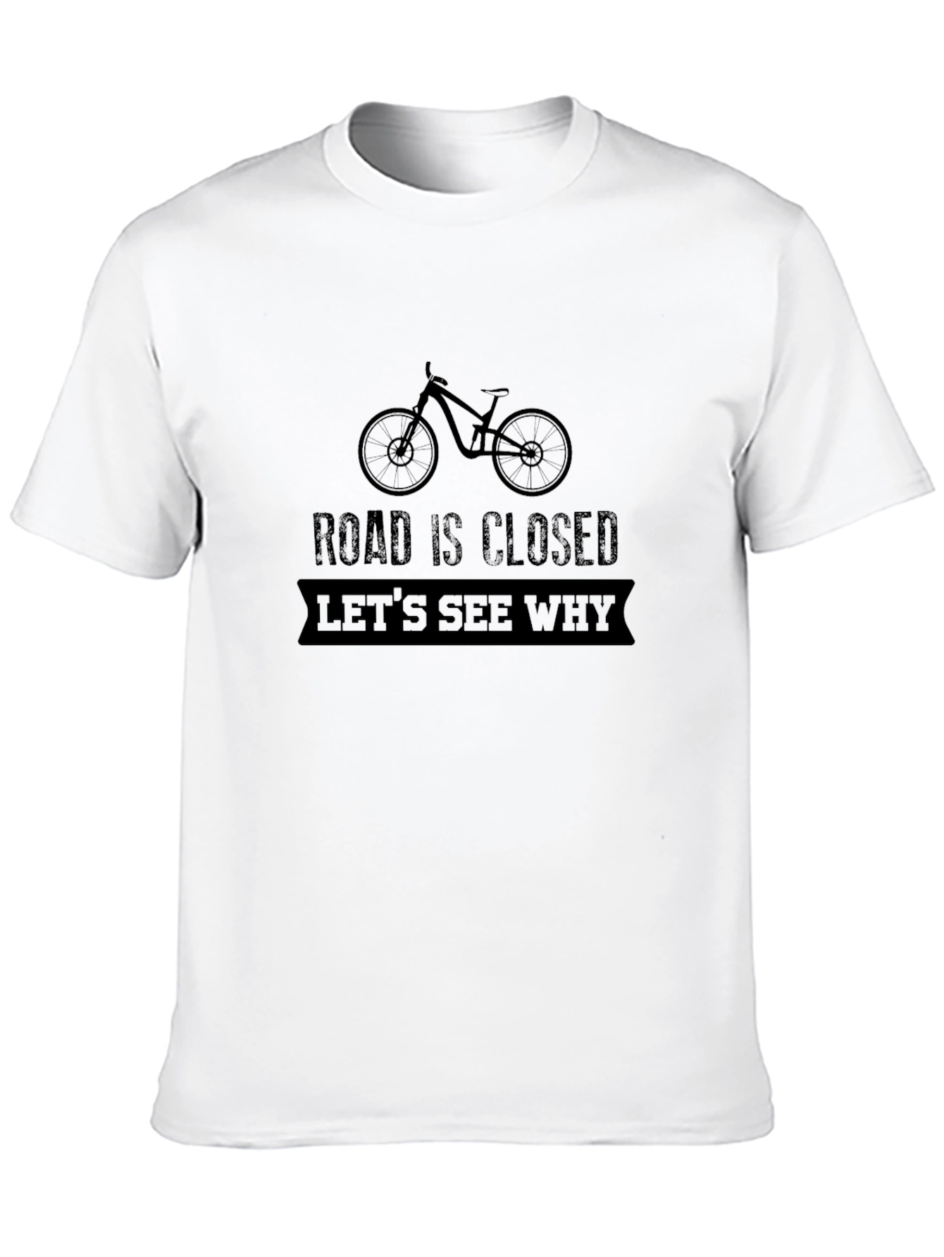 Road Closed Bike Graphic T-Shirt