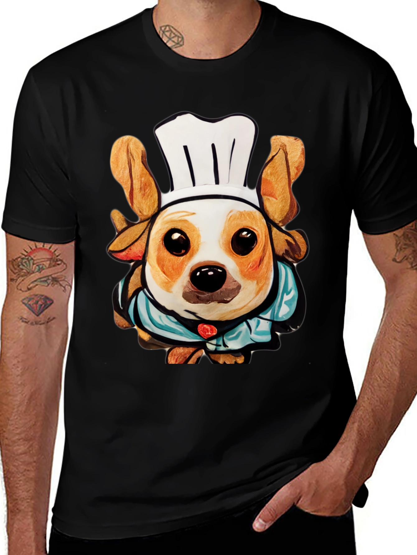 Chef Dog T-Shirt: Cute Canine Cook Apparel