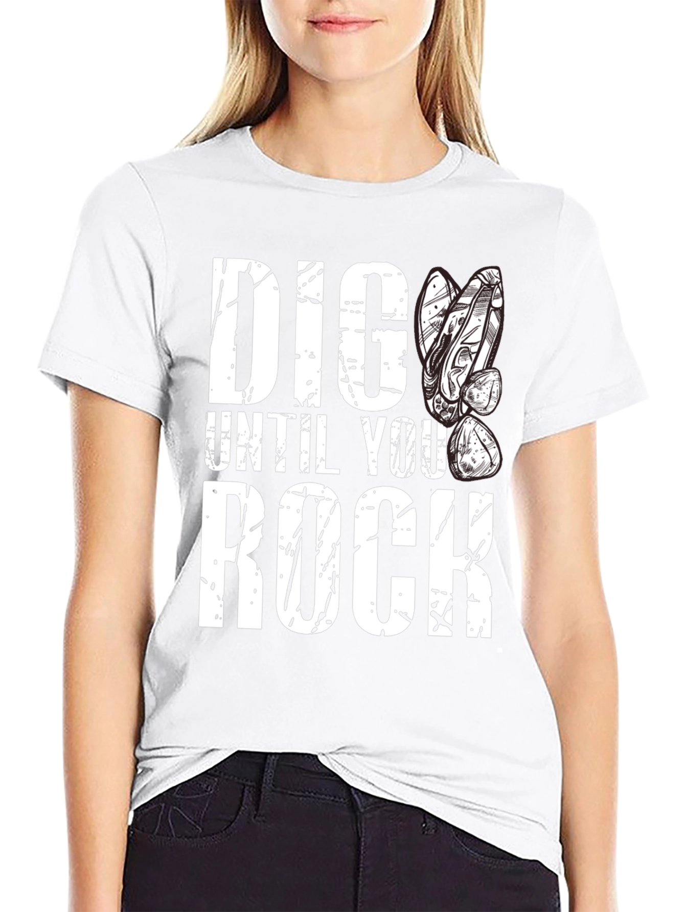 Dig Until You Rock Mens T-Shirt