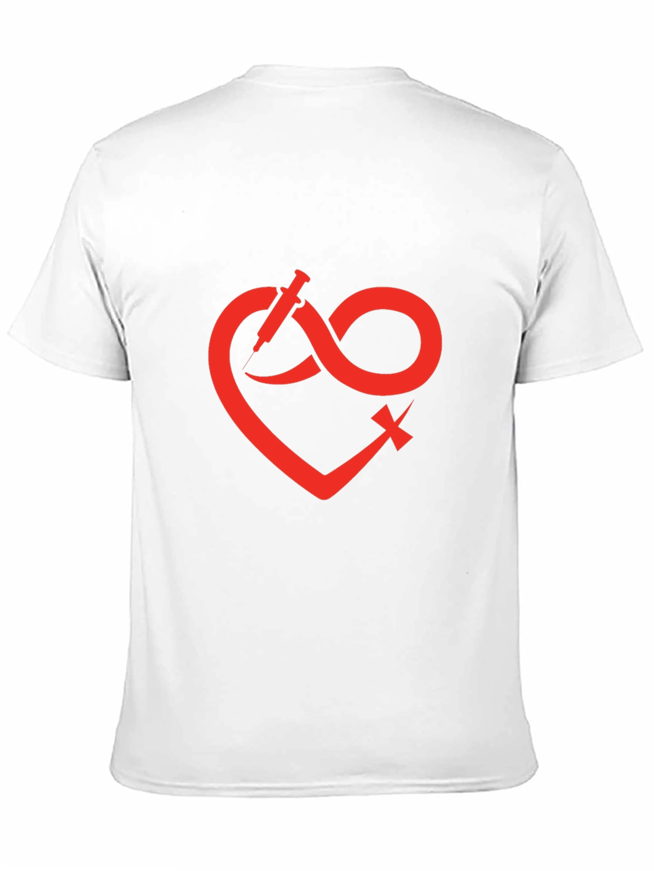 Heart Infinity Syringe Graphic T-Shirt