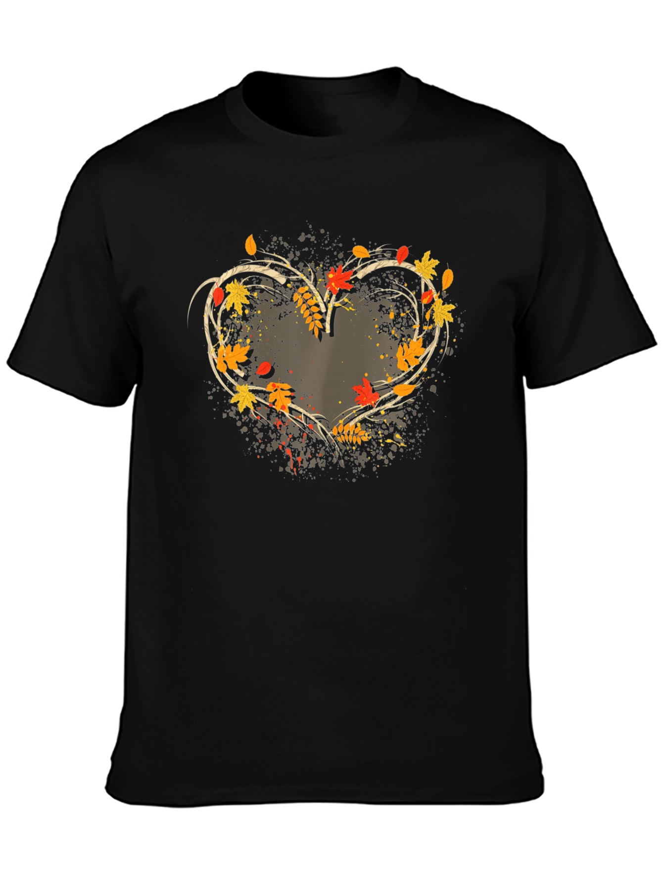 Autumn Heart T-Shirt - Stylish Fall Apparel