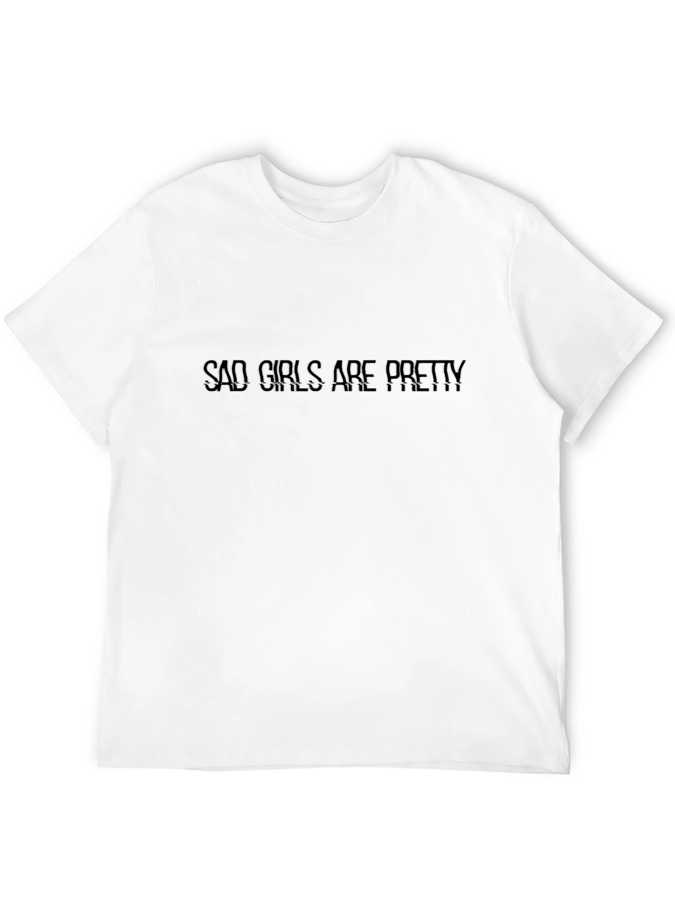 Sad Girls Are Pretty Graphic Black T-Shirt