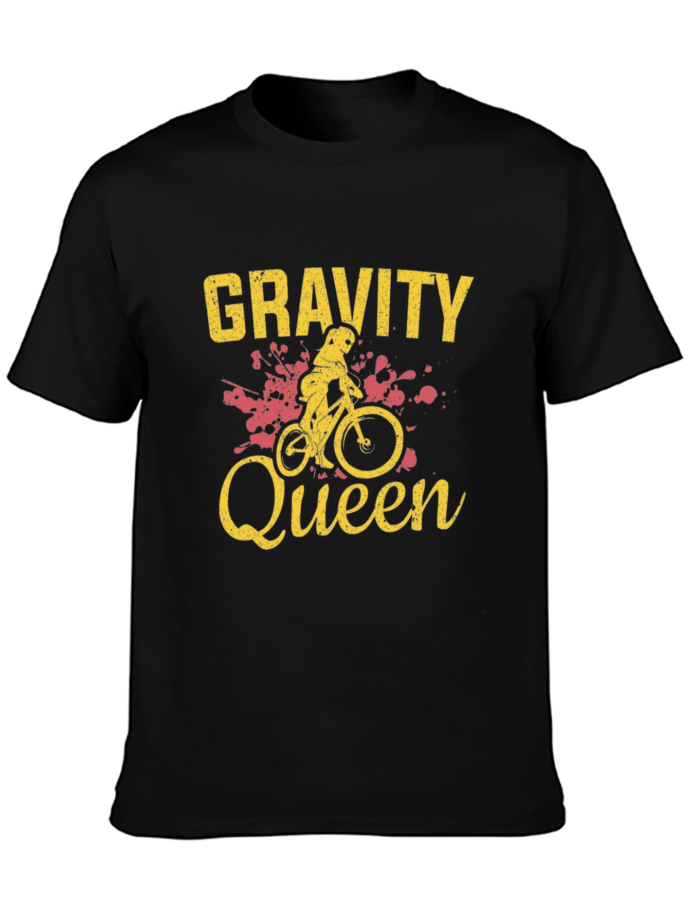 Gravity Queen Black T-Shirt - Mountain Biker