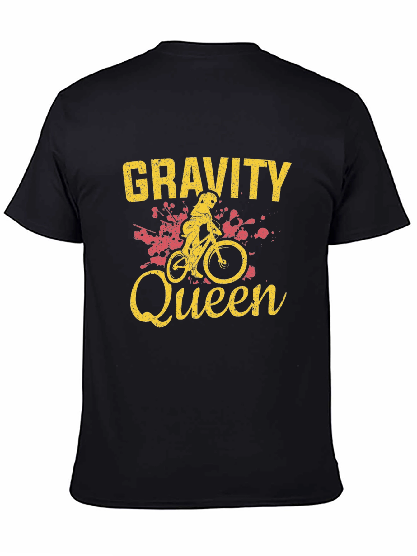 Gravity Queen Black T-Shirt - Mountain Biker