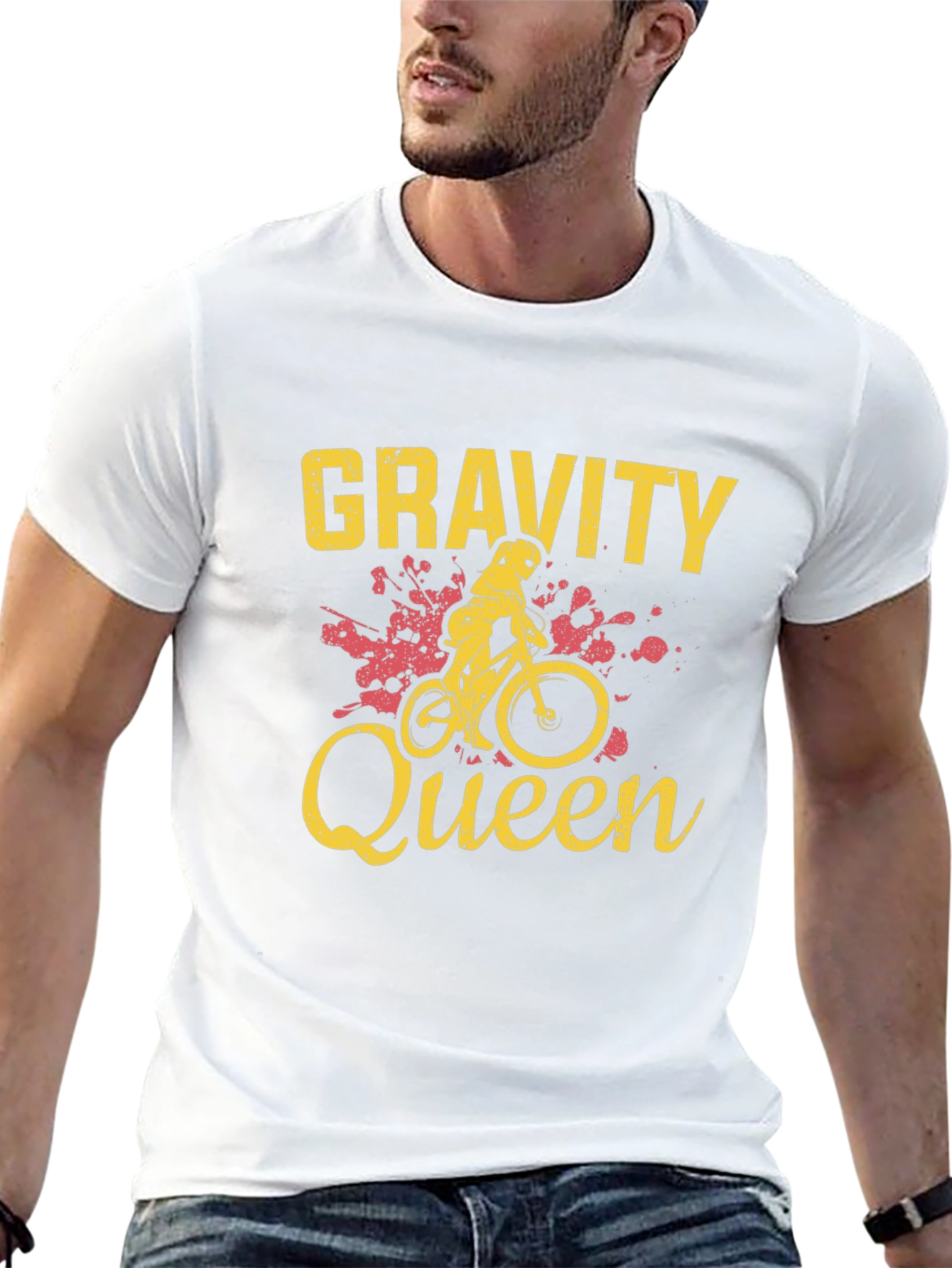 Gravity Queen Black T-Shirt - Mountain Biker