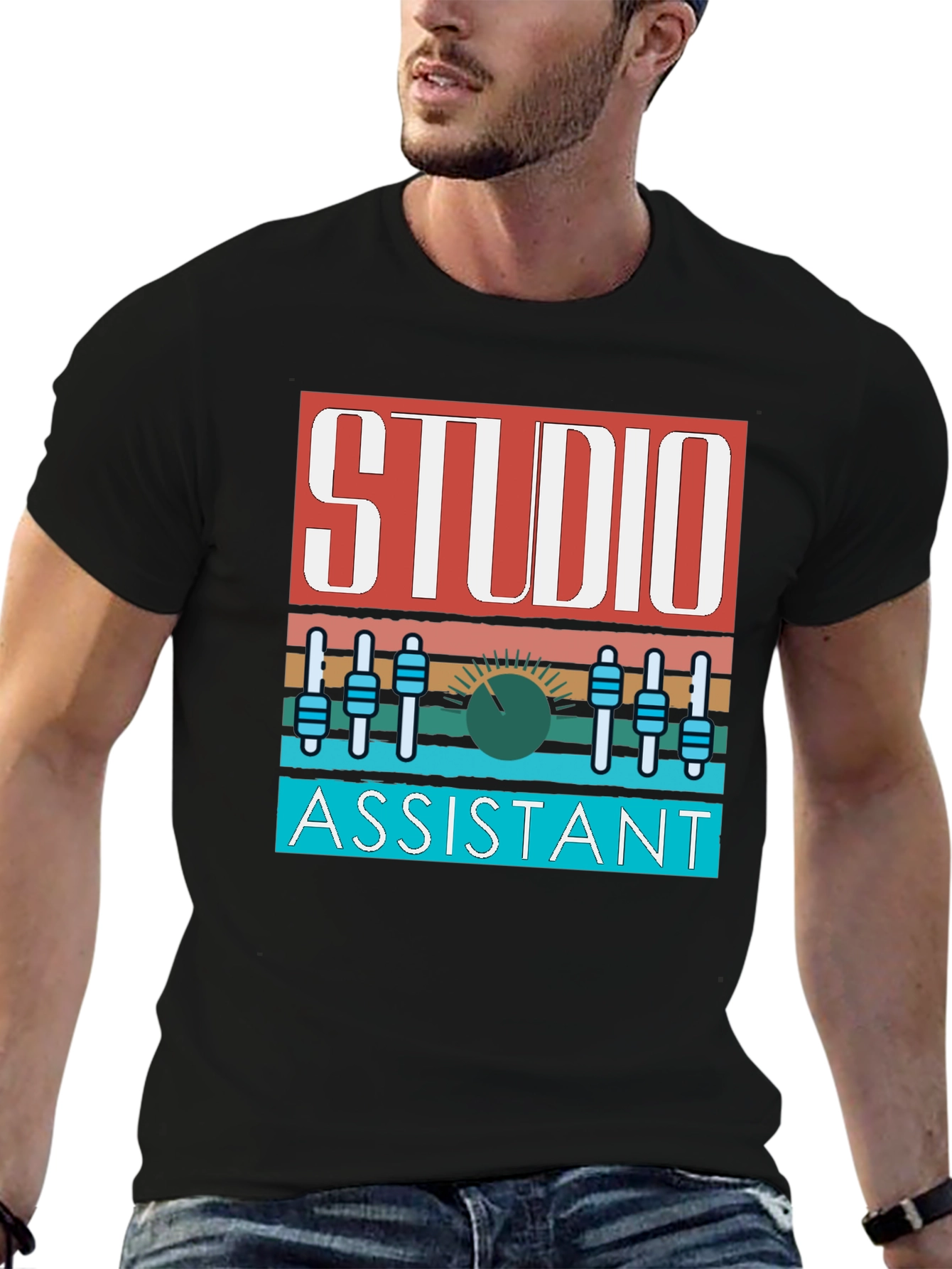 Studio Assistant Graphic Tee - Music Lovers T-Shirt