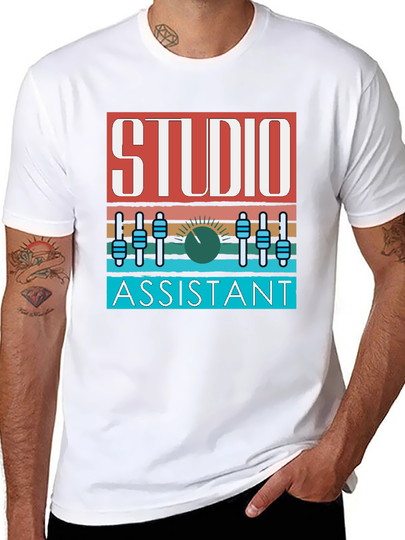 Studio Assistant Graphic Tee - Music Lovers T-Shirt