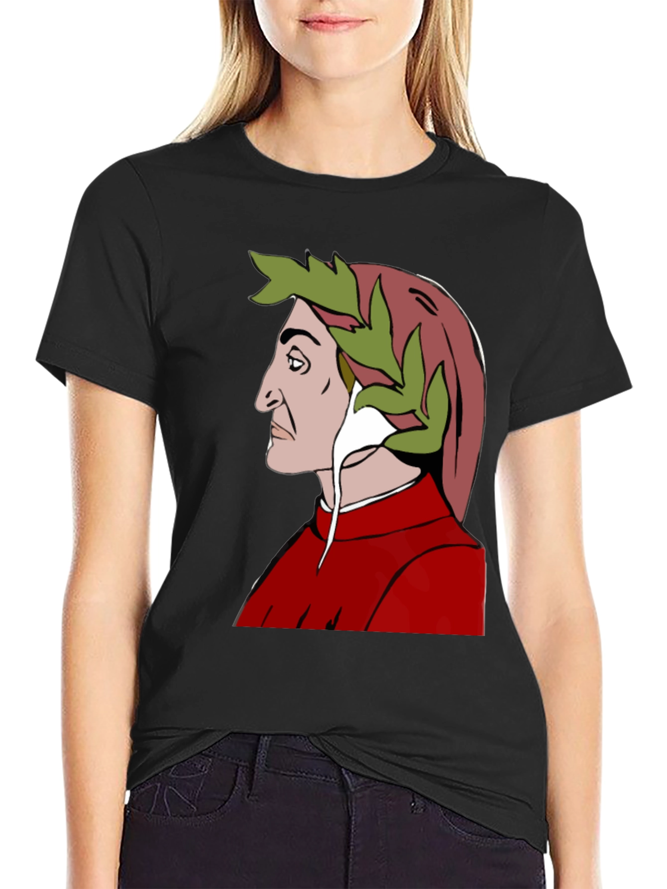 Dante Alighieri T-Shirt - Classic Poet Portrait Tee