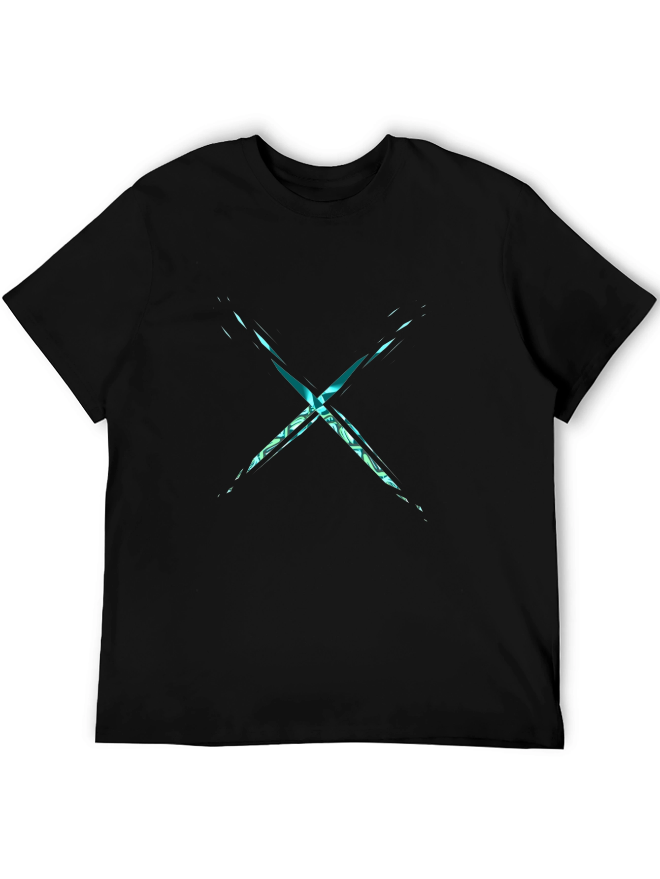 Abstract X Black T-Shirt