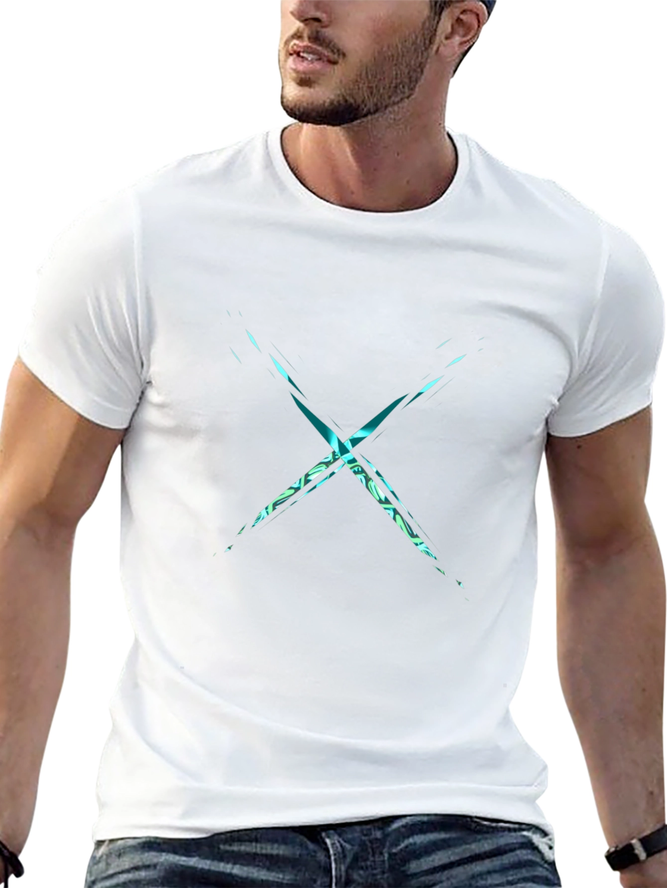 Abstract X Black T-Shirt