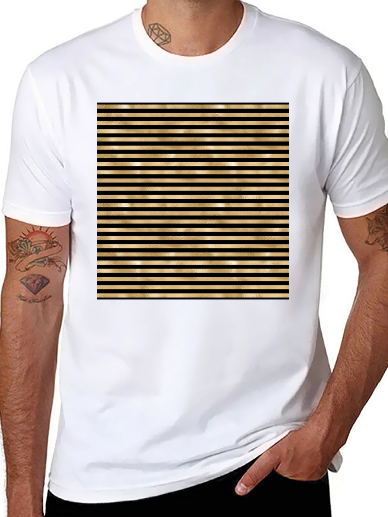 Striped Black T-Shirt