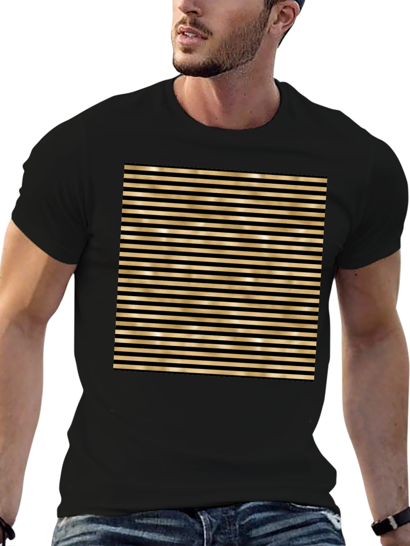 Striped Black T-Shirt