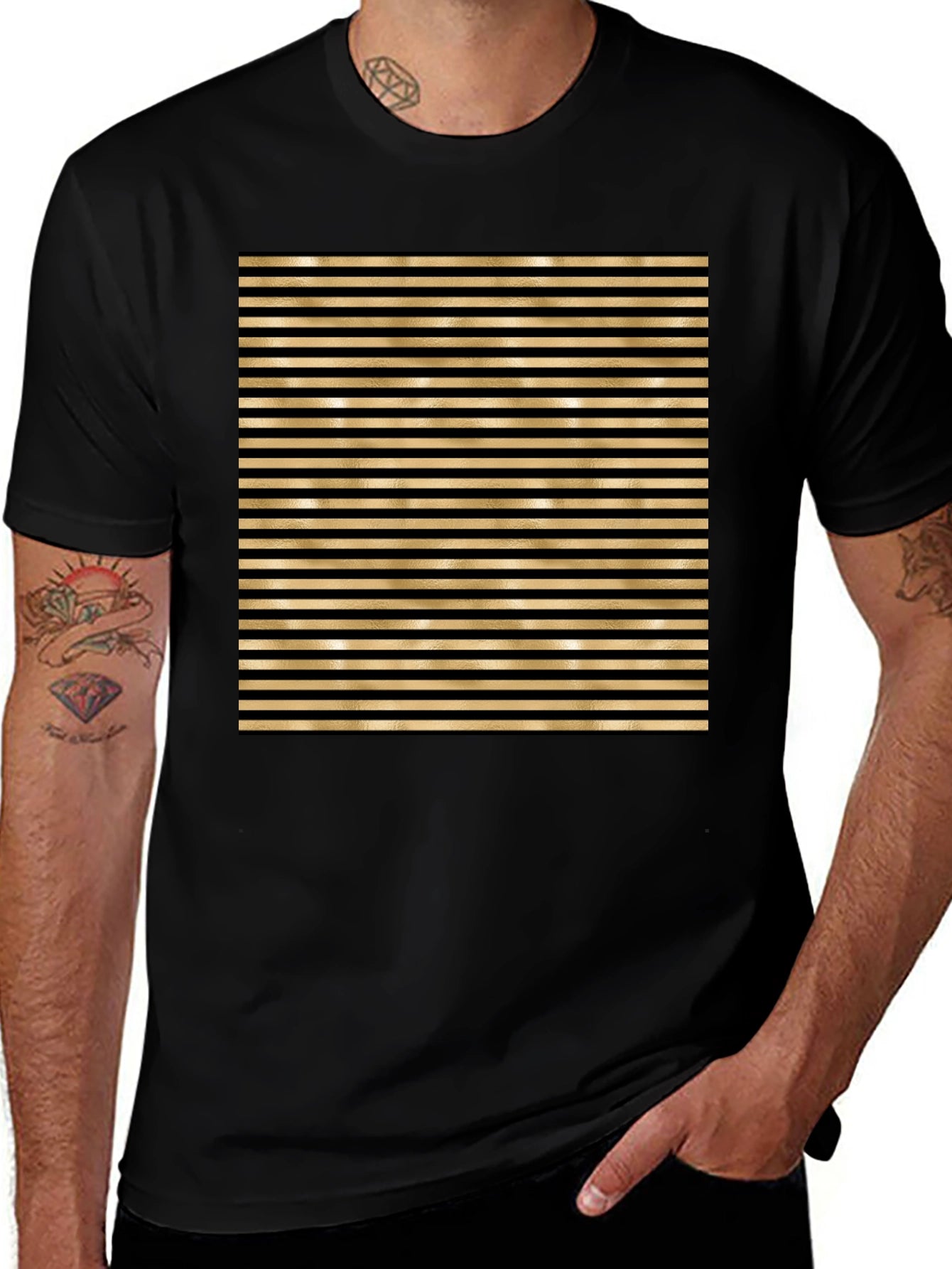 Striped Black T-Shirt