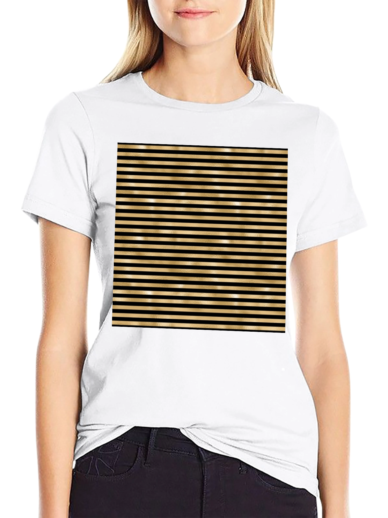 Striped Black T-Shirt