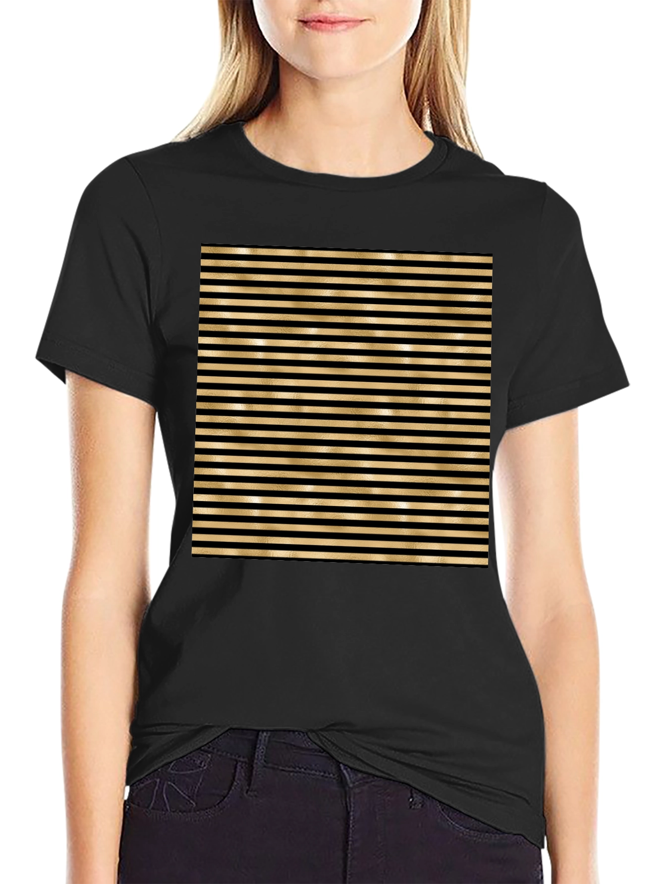 Striped Black T-Shirt