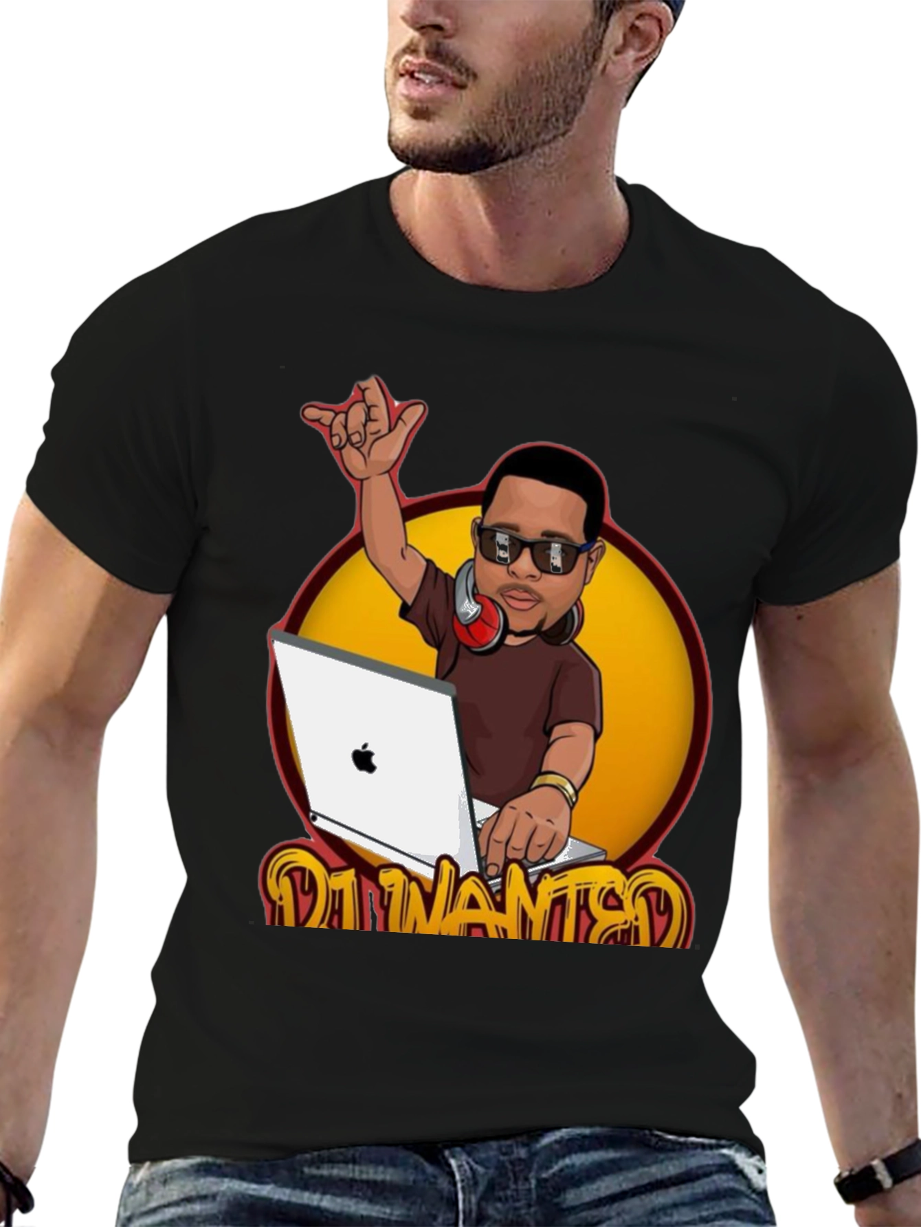 DJ Cartoon Graphic T-Shirt