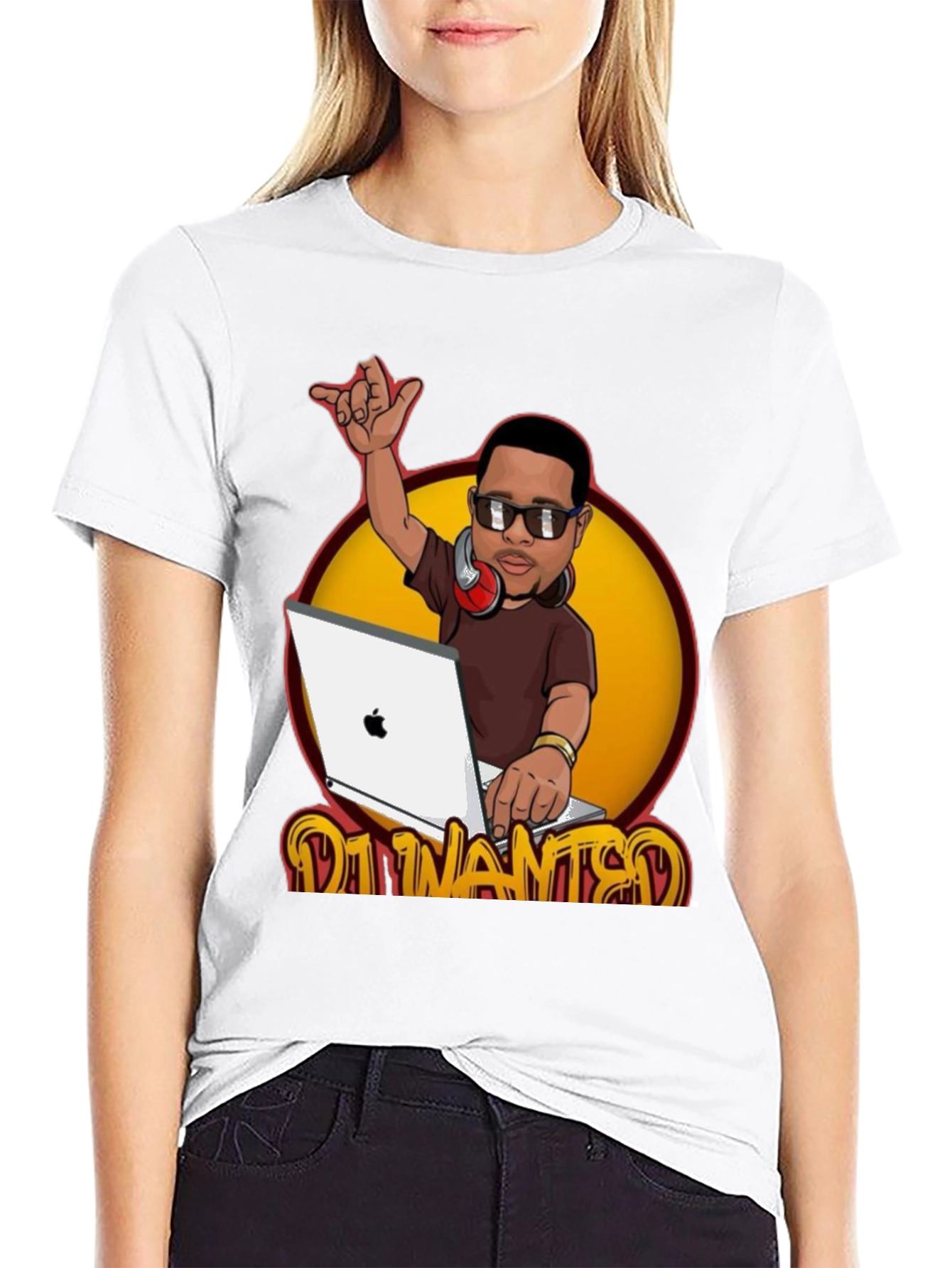 DJ Cartoon Graphic T-Shirt